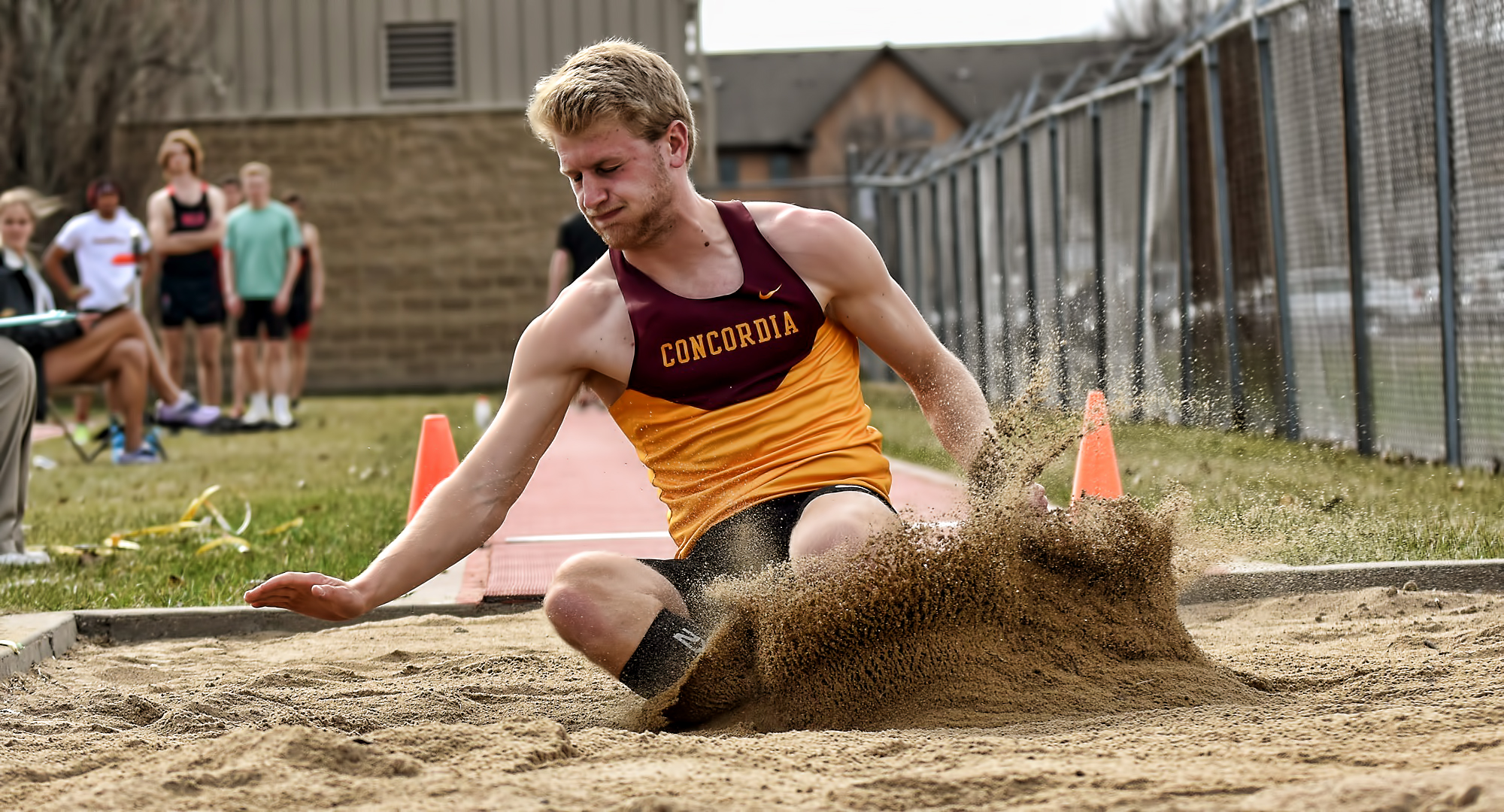 Matt Bye became the seventh Cobber athlete to win the MIAC decathlon with a personal best score of 6,586 points.
