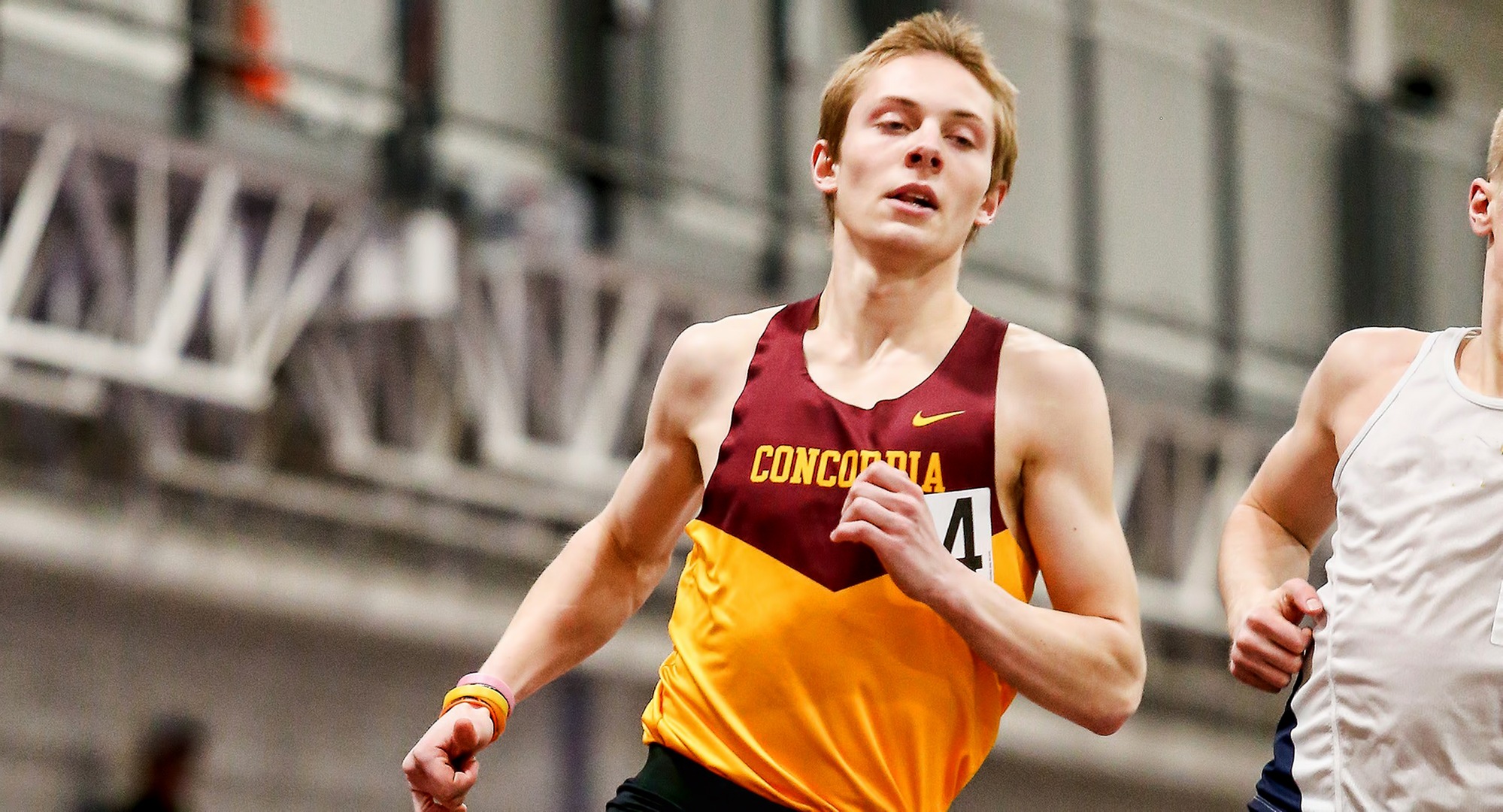 Sophomore Jesse Middendorf finished second in both the 800 and 600 meters at the NDSU Bison Open and his time in the 800 meters was the seventh fastest in DIII this year.