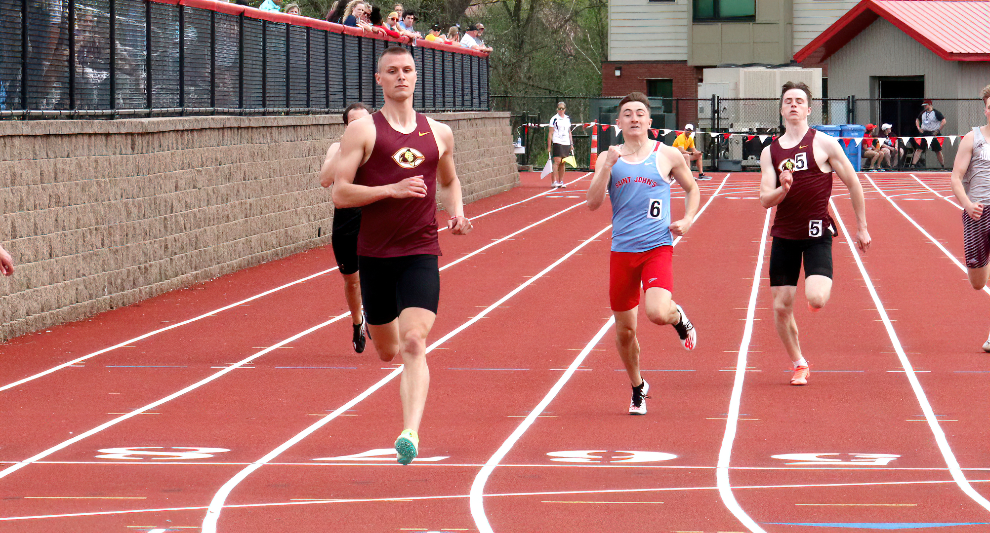 Senior All-American Cal Wright bettered his own school record in the 400 meters at the UW-La Crosse NCAA Qualifier.