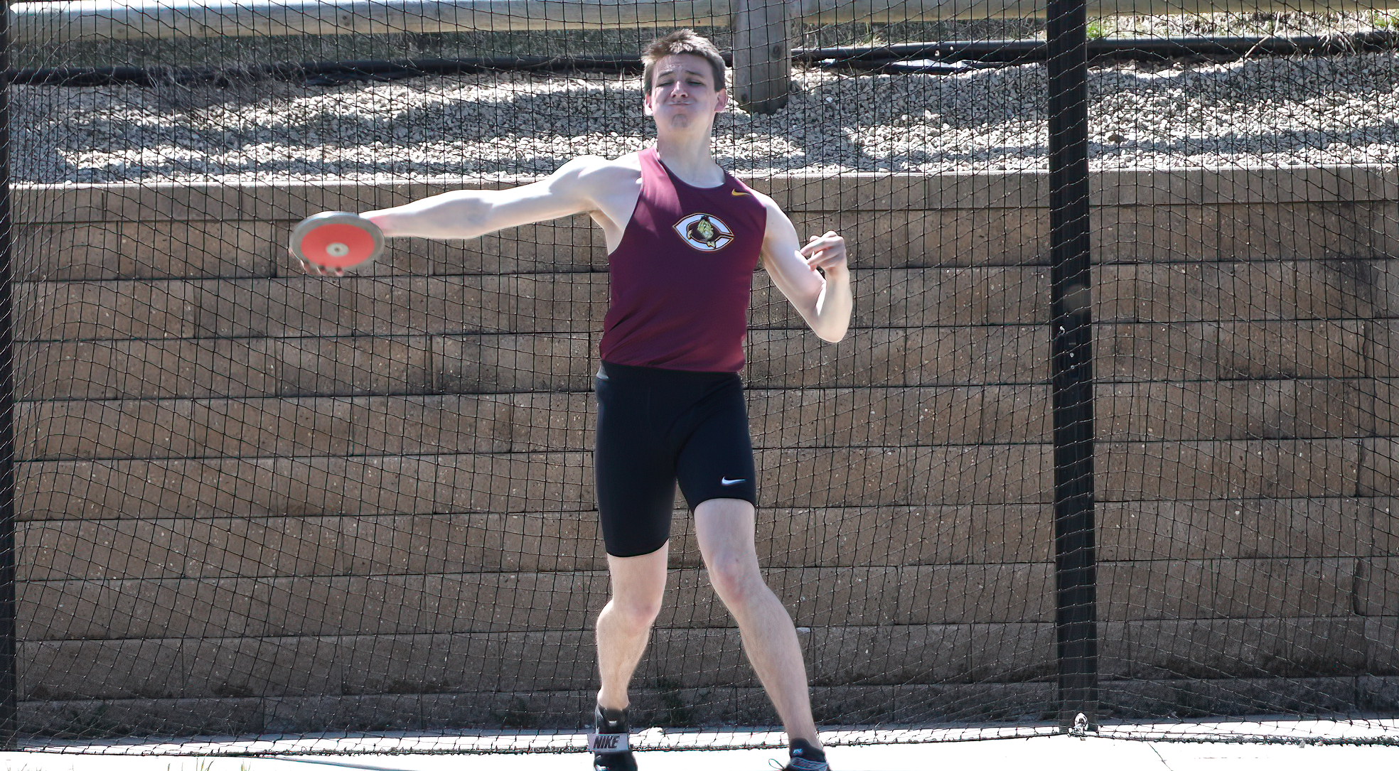 Junior Wade Rhonemus posted a season-best score in the decathlon at the St. Olaf Ole Multi-Event.