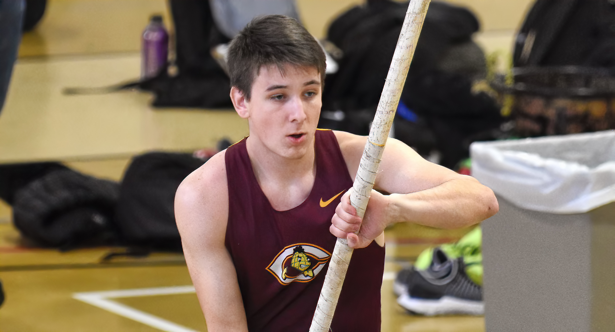 Wade Rhonemus competed in the decathlon at the Cobbers' first outdoor meet of the season. He posted the No.7 score in DIII this year.