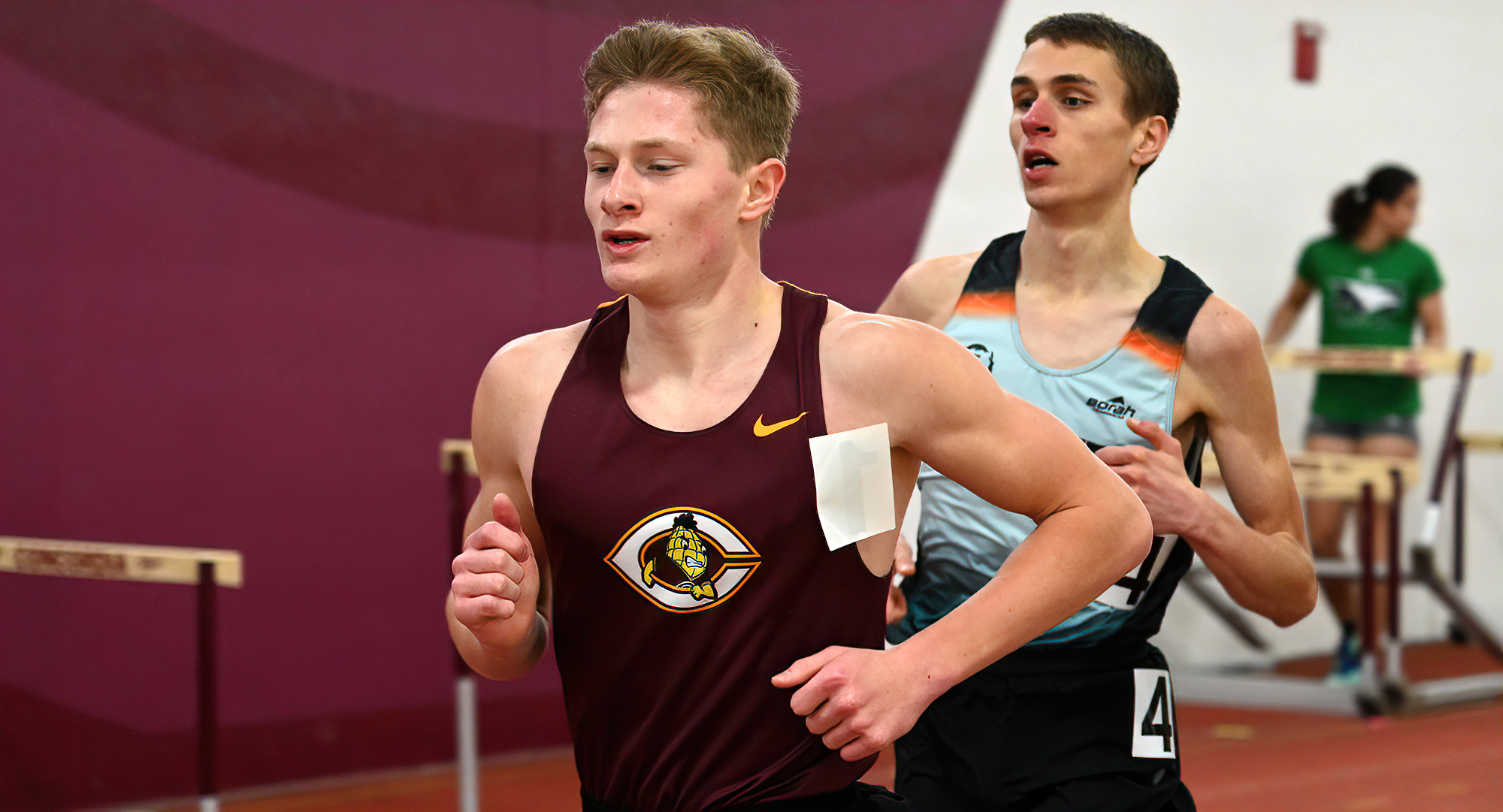 First-year runner Brady Goss was the lone event winner for the Cobbers at the UND Open. It was his second straight week with a distance-race win.