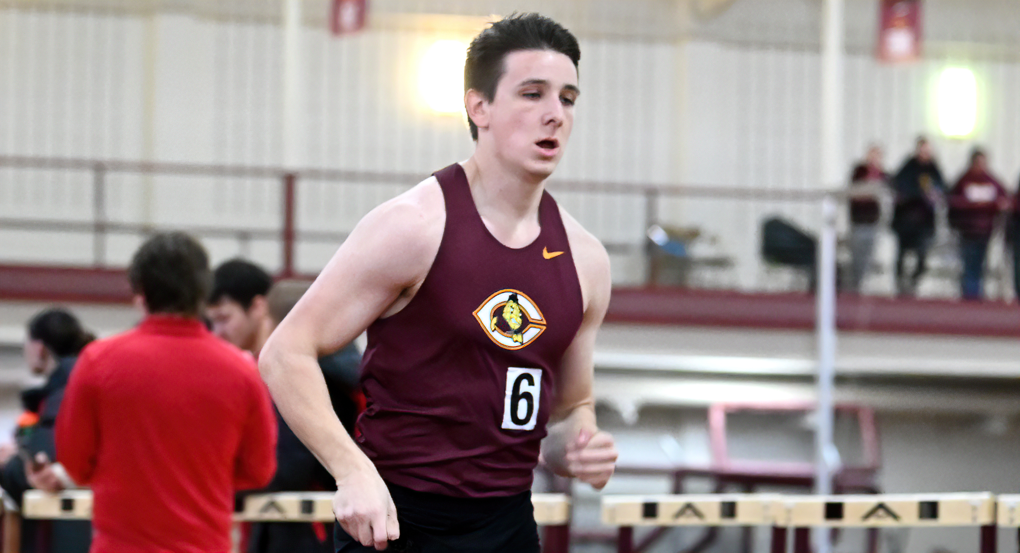 Senior Wade Rhonemus started the final multi-event campaign of his college career by nearly posting a PR in the heptathlon.