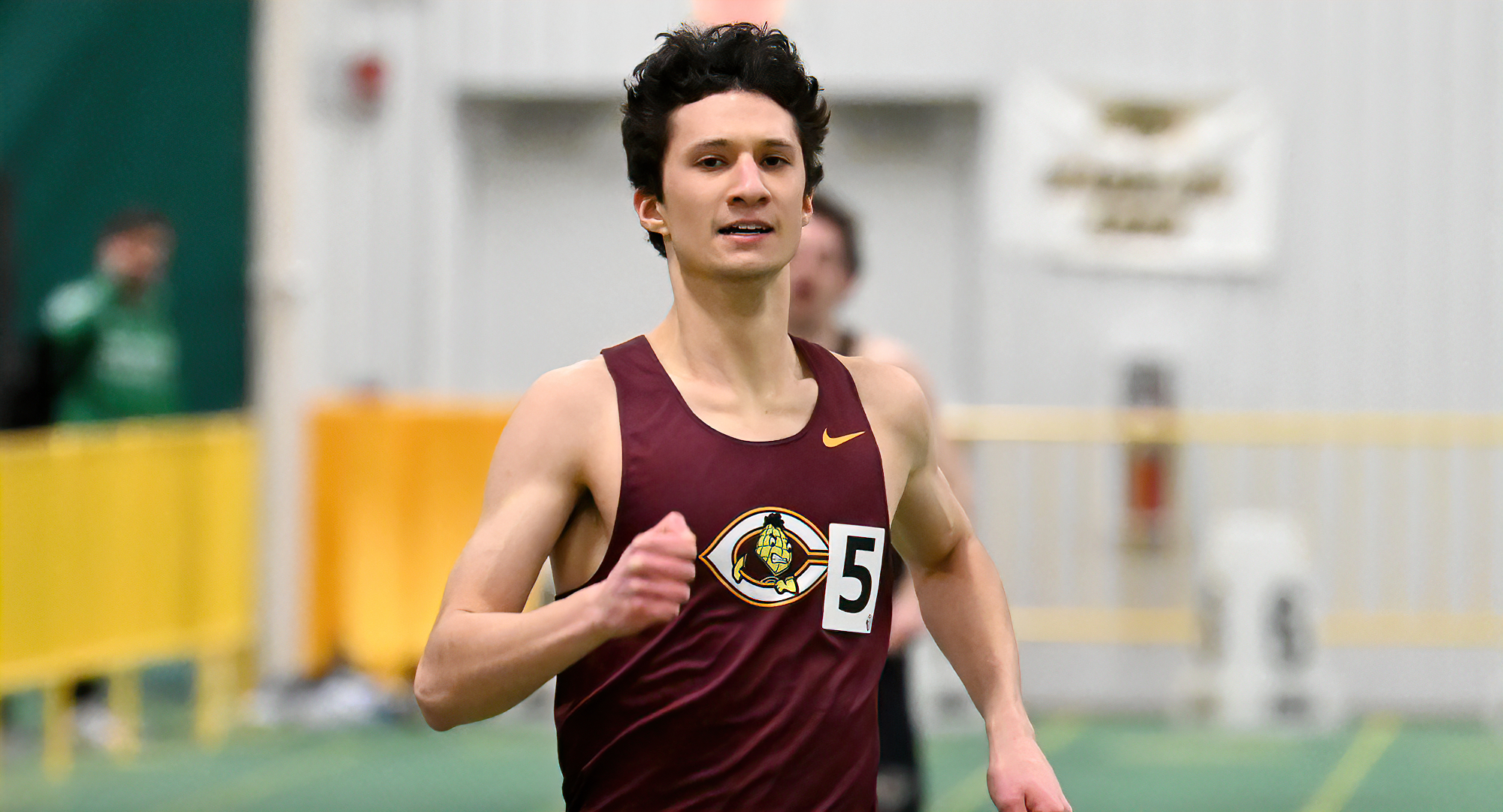 Trevor Tiongson was one of three Cobbers to post individual event wins at the St. John's Invite. He won the 400 meters with a time of 51.09