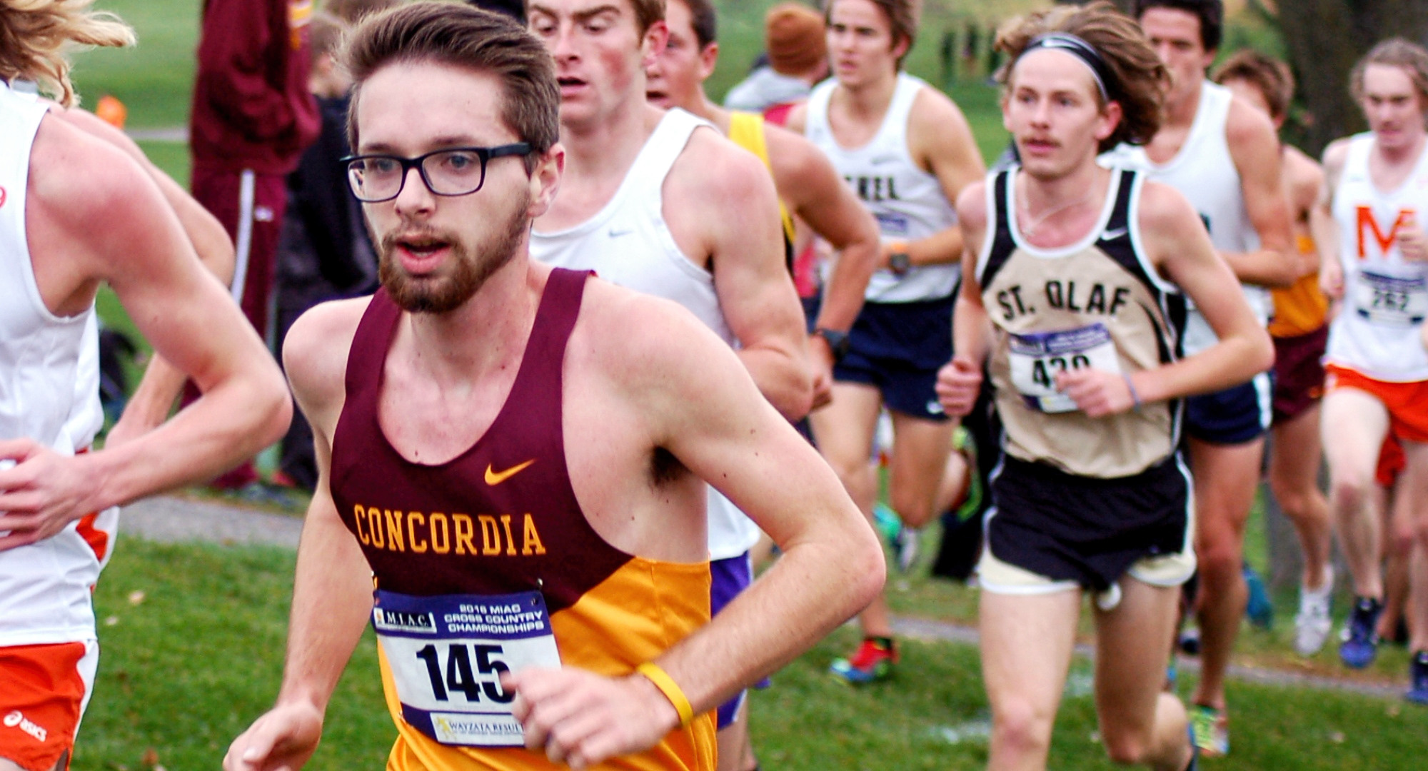 Freshman Eric Wicklund posted a Top 50 finish in his first conference meet and led the Cobbers at the MIAC Meet.