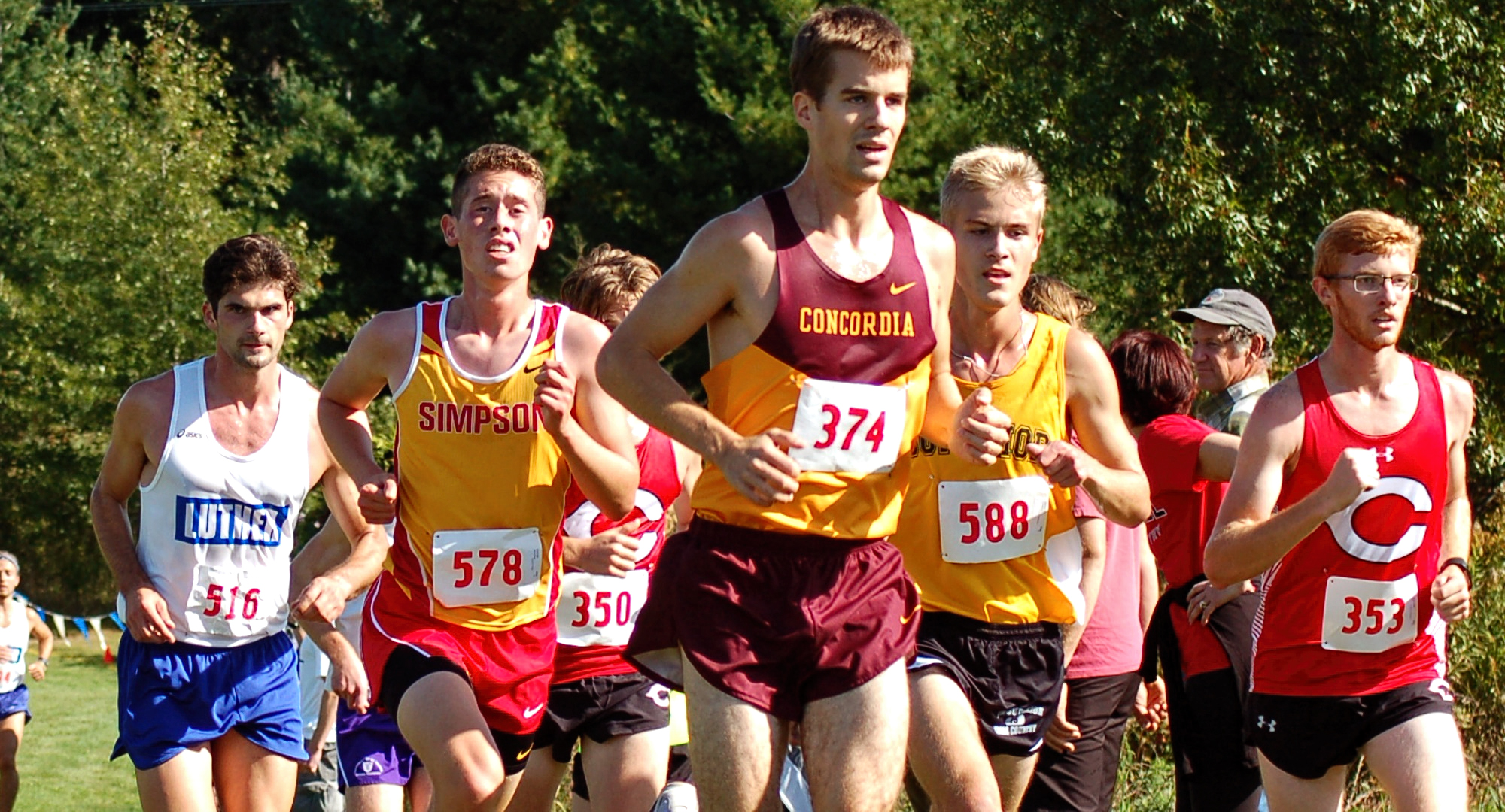 Senior Matthew Lillehaugen led the Cobbers at the NCAA Central Region Meet. Lillehaugen improved on his time and place from last year's regional meet.