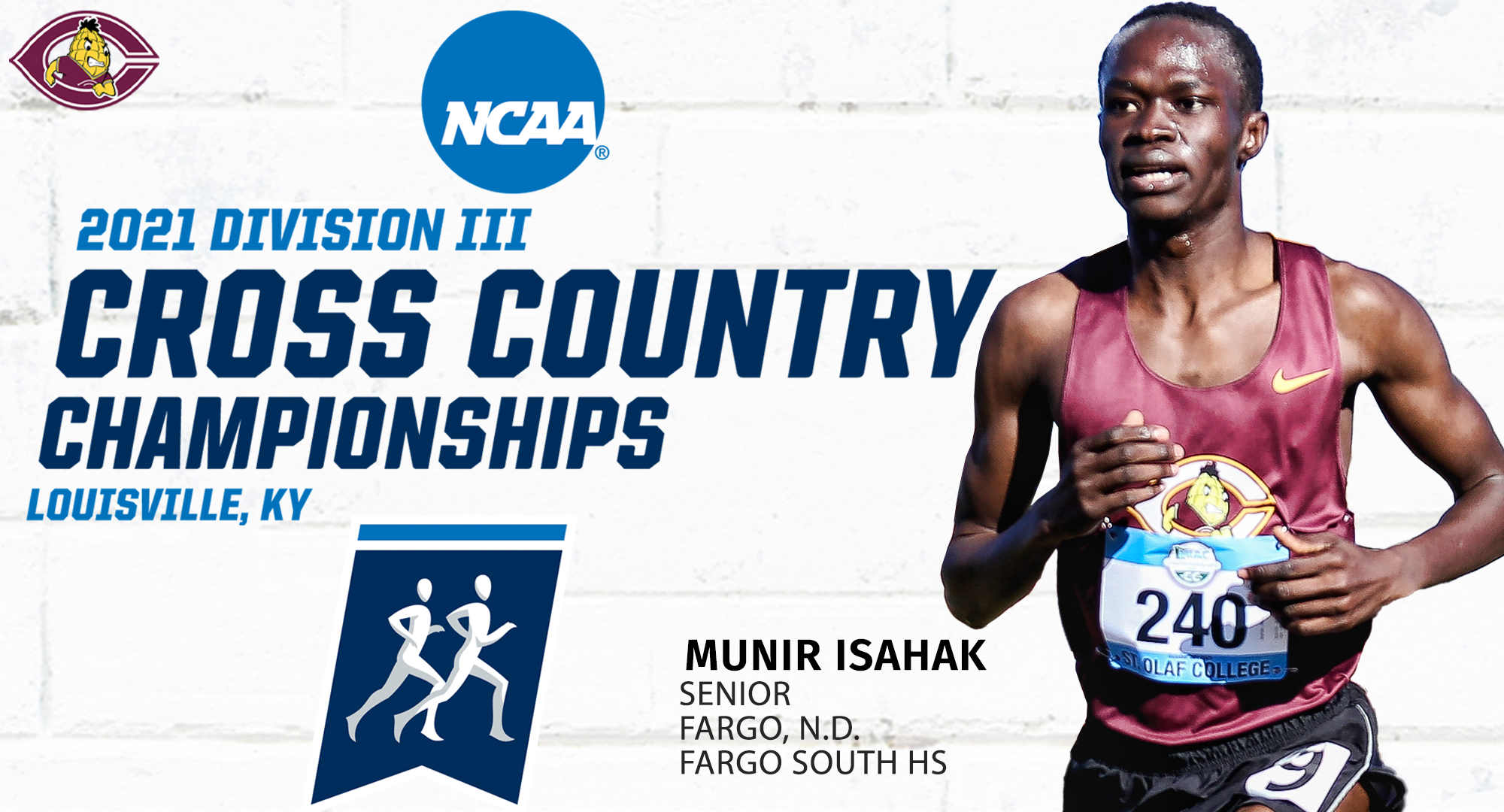 Munir Isahak was extended one of the at-large individual bids for the NCAA Championship Meet. He is the first CC athlete to qualify since 2011.