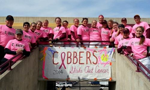Cobbers Host Annual "Strike Out Cancer" Day