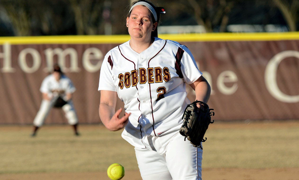 Junior Abigail Haraldson pitched a one-hit shutout in the second game of the season to help the Cobbers beat Lyndon State 6-0. Haraldson also had 11 K's in the game.