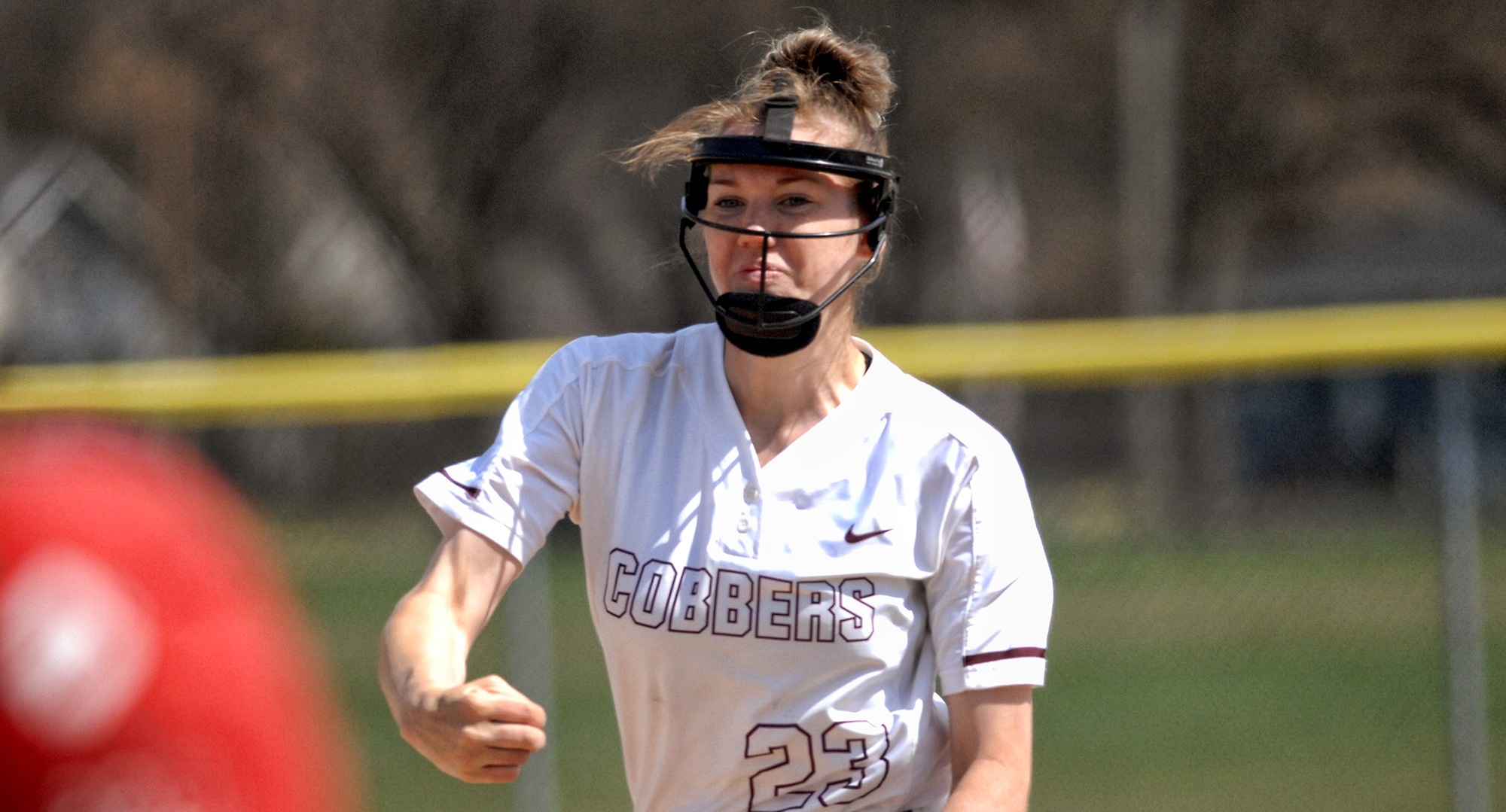 Junior Megan Gavin struck out 11 and only allowed a bloop single in the Cobbers' 4-0 win over Mitchell on Tuesday.