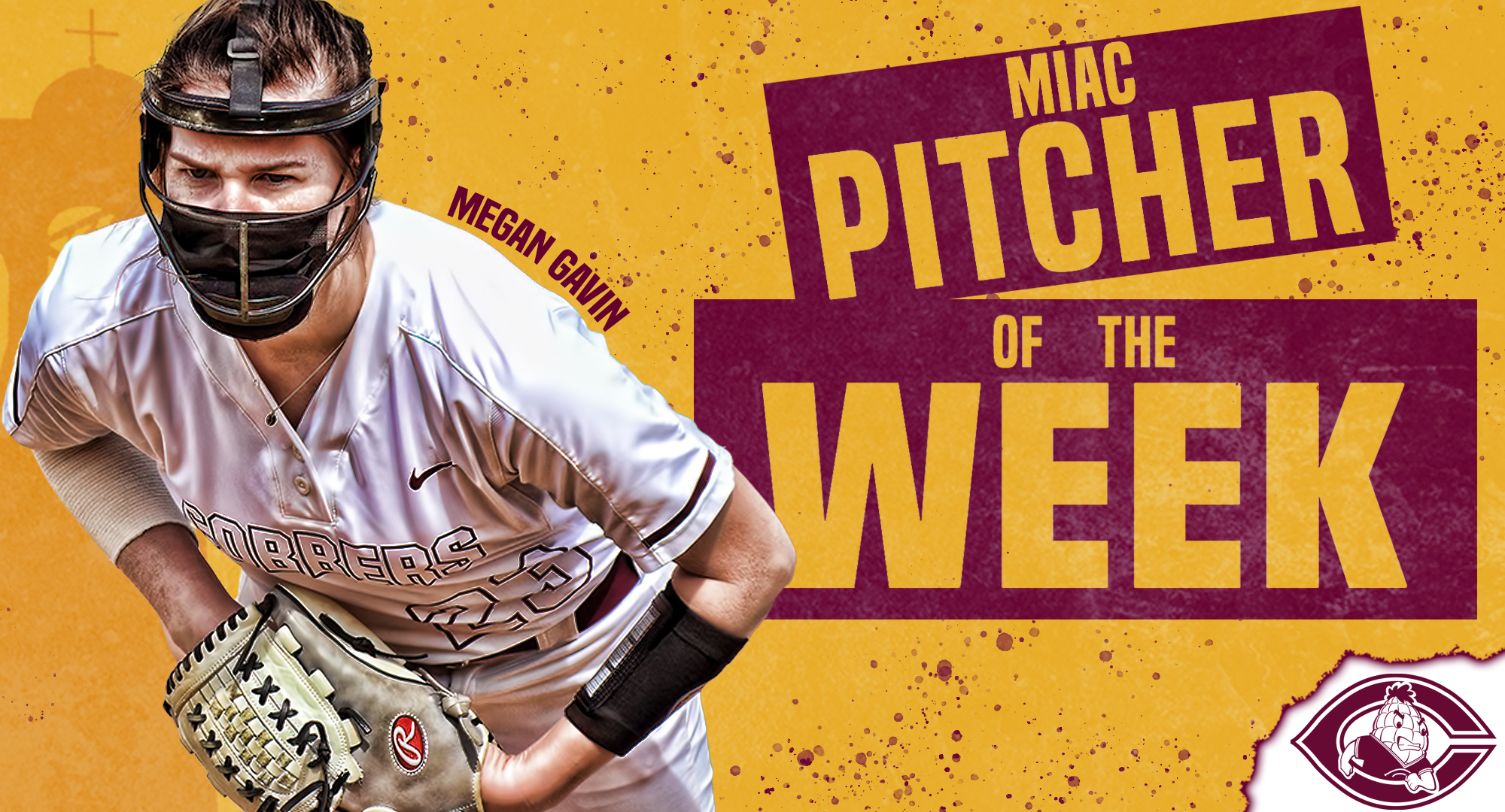 Megan Gavin was named the MIAC Pitcher of the Week after striking struck out 36 in 17.1 innings pitched last week. She didn't all an earned run and threw a 5-inning no-hitter.