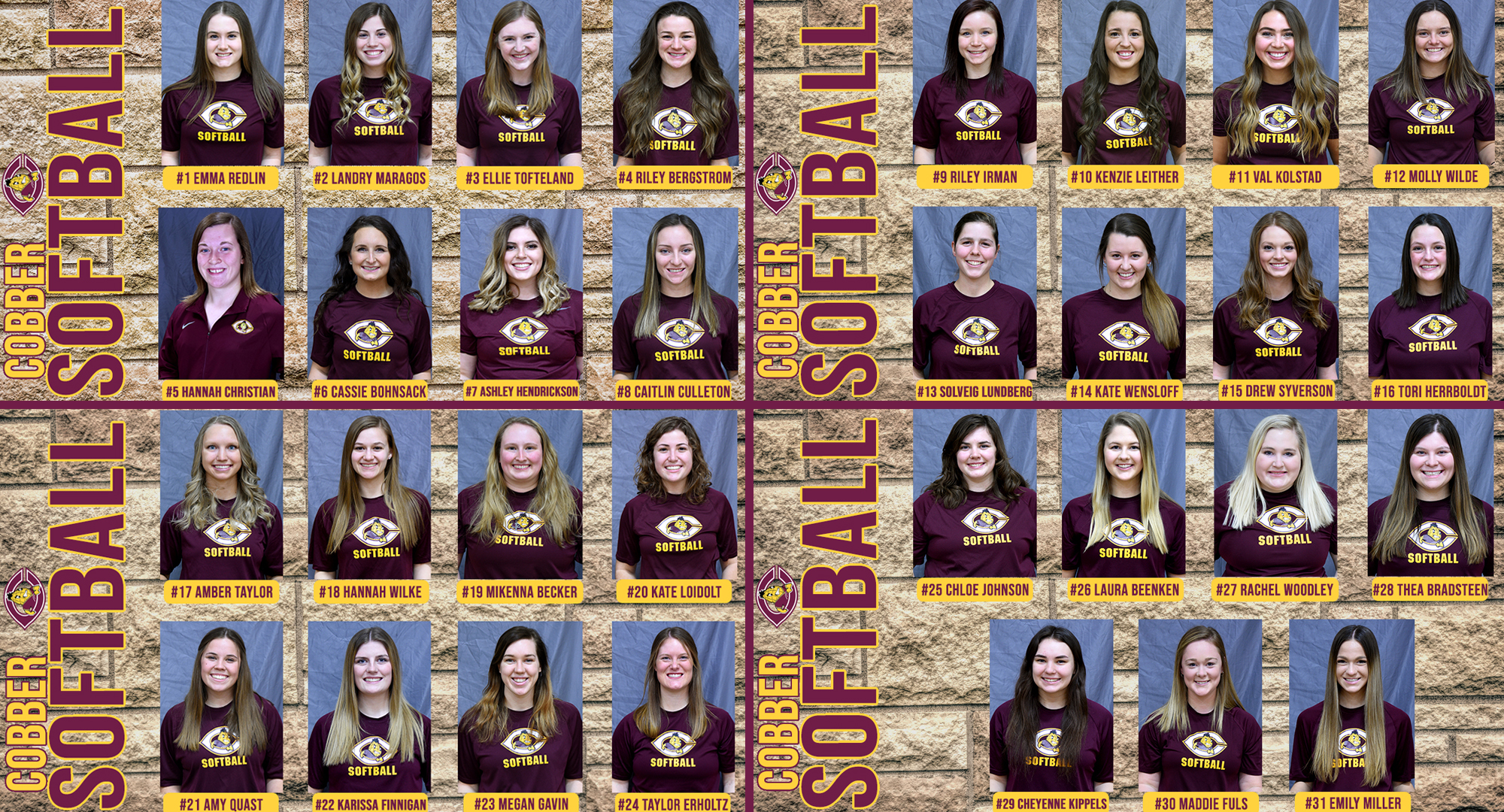 The 2021 Cobber softball team features eight seniors and 10 first-year players. They start their season on Friday, Mar. 5.