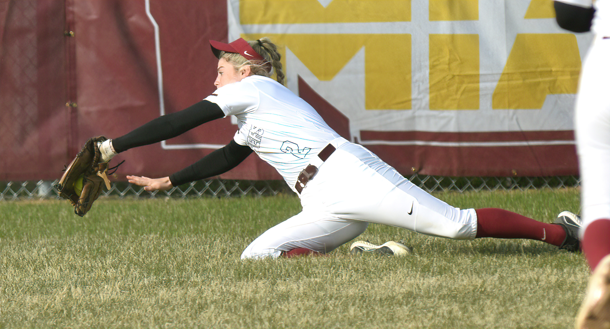 Cobber center fielder Landry Maragos had the Cobbers' first hit of the day on Day 4 in Florida. She is hitting .297 on the season and leads the team in stolen bases.