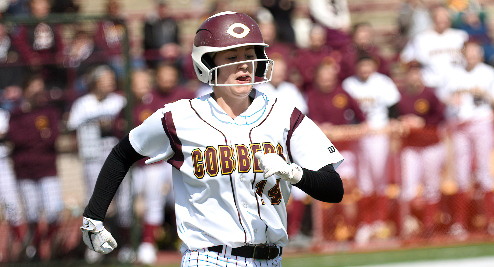 Kate Wensloff had a pair of multiple-hit game on the Cobbers' final day in Florida. She went 5-for-7 and leads the team in hitting with a .414 average.