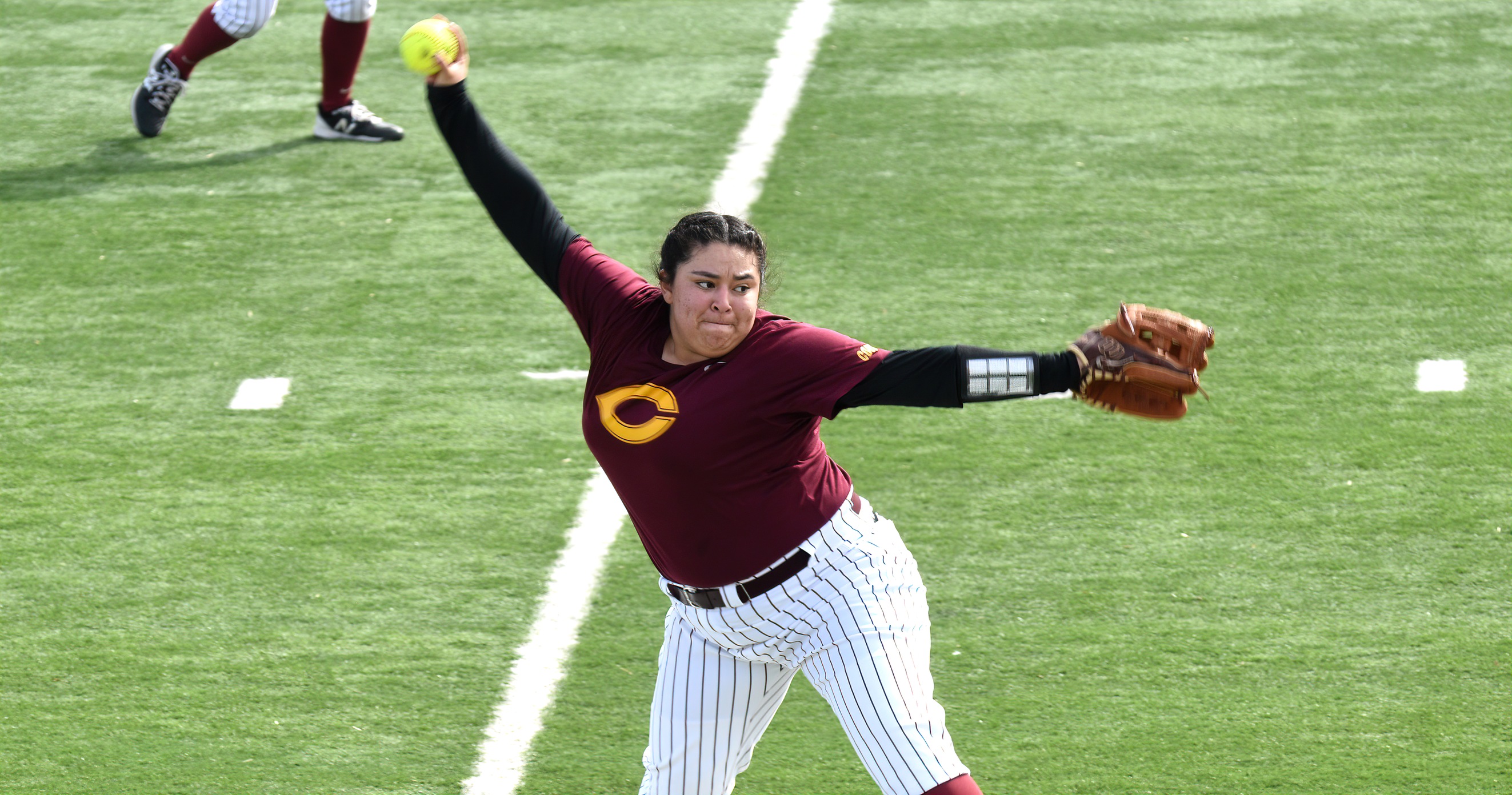 Senior Vanessa Ramos pitched 3.0 innings in the Cobbers' opener at Augsburg. She didn't allow a run on three hits and struck three batters.