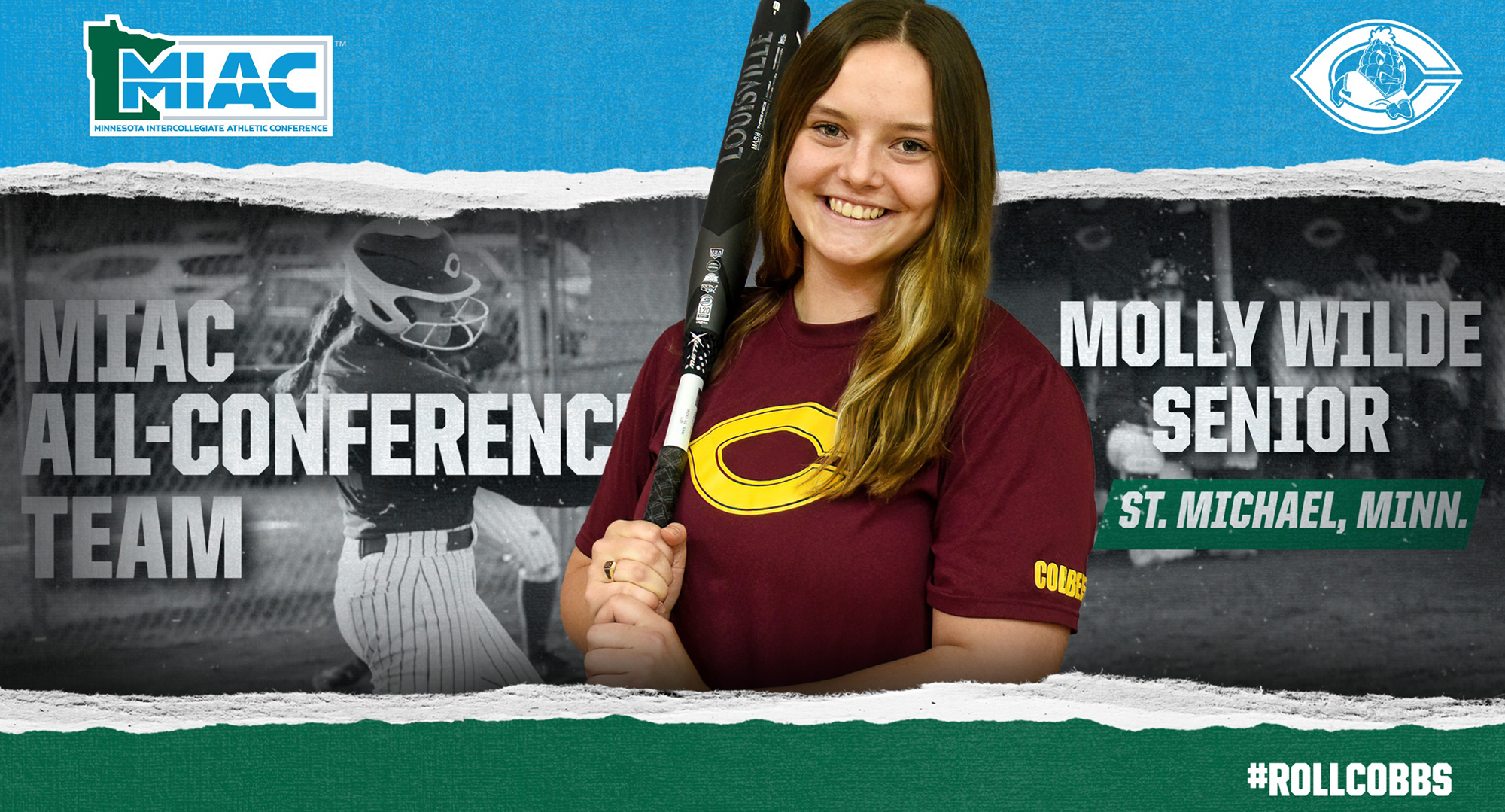 Molly Wilde was named to the MIAC All-Conference Team. She led the team in hits, home runs, RBI and slugging percentage in MIAC games.
