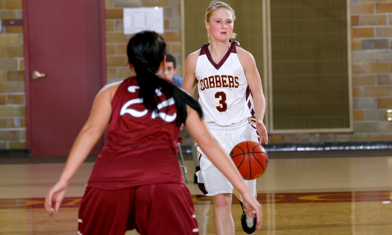 Sophomore guard Greta Walsh scored all of her team-high 12 points in the second half in the Cobbers' loss at Hamline.