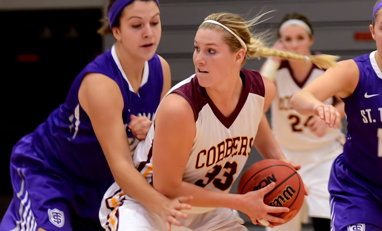 Junior Jenna Januschka tied her career high with 22 points in Concordia's key early MIAC road win at Bethel.