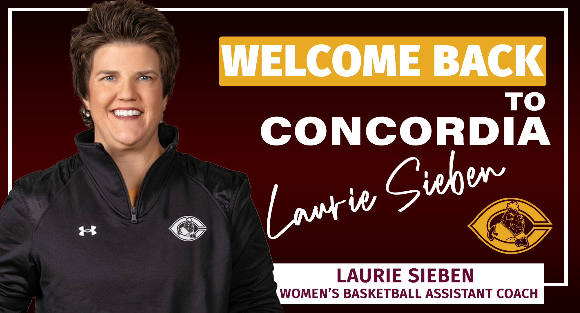 Head coach Kim Wagers announced that former Cobber Laurie Sieben has been named as the new full-time assistant coach for the program.