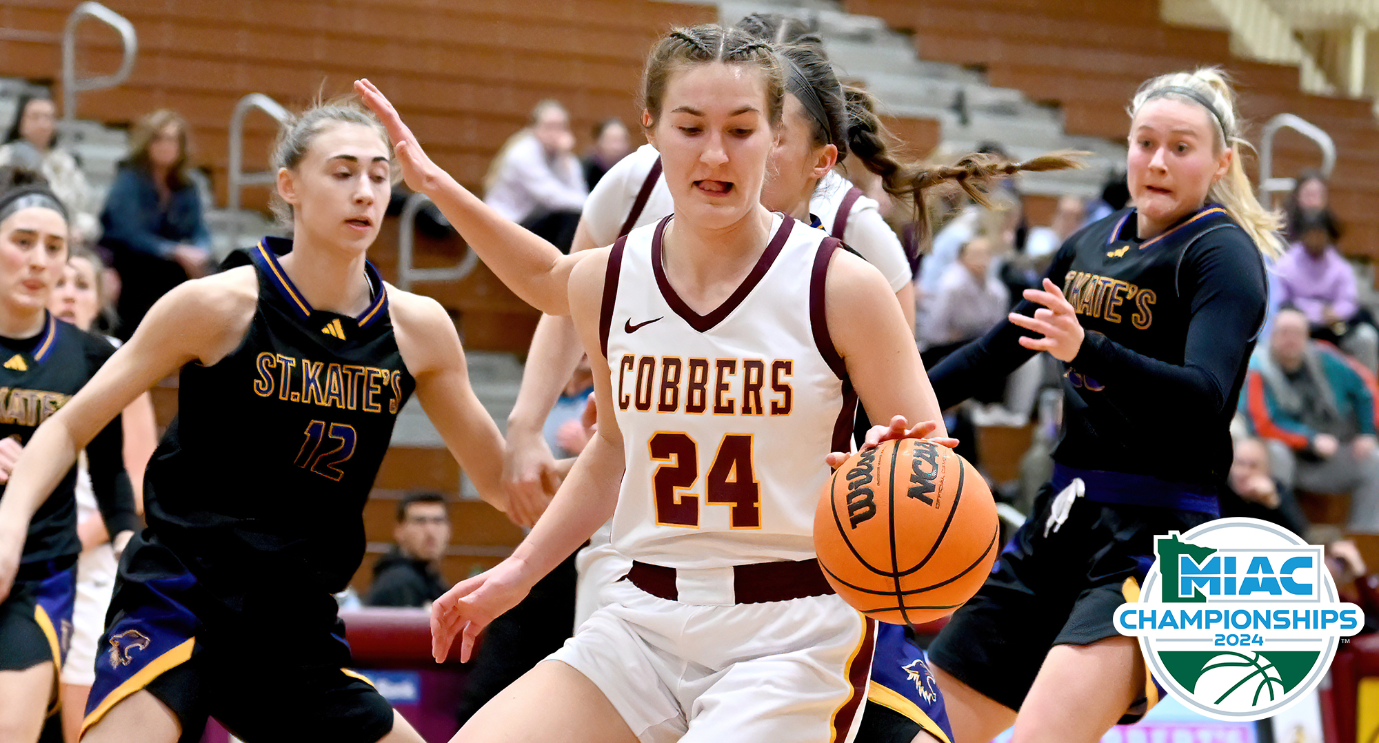 The Cobber women's basketball 2024 playoff preview video.