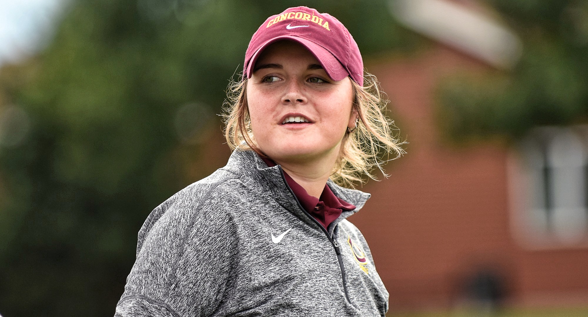 Senior Katie Krueger carded her lowest round of the season and won individual medalist honors in the Cobbers' dual meet with MSU Moorhead.