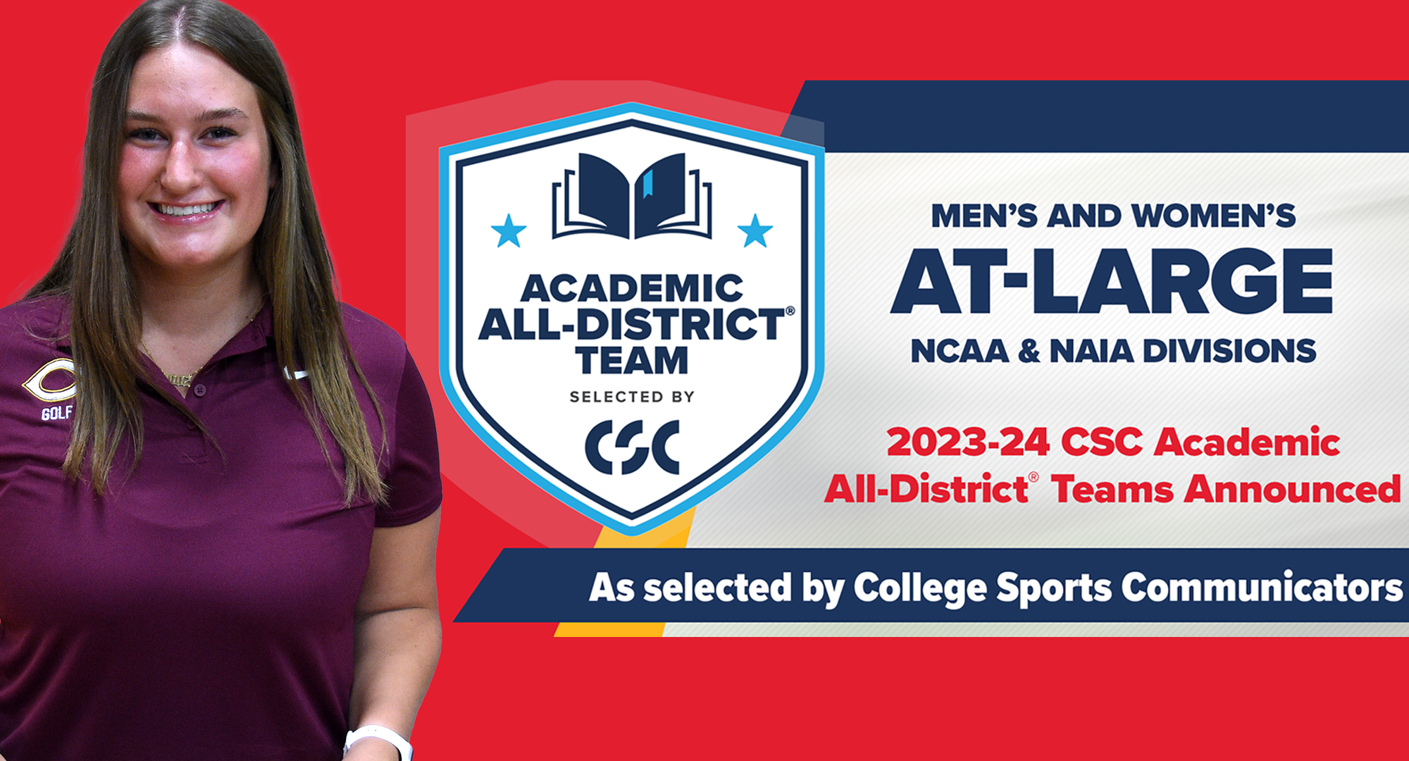 Lillie Kirchner (Sr., South St. Paul, Minn.) was named to the College Sports Communicators (CSC) Academic All-District Women’s At-Large Team. 