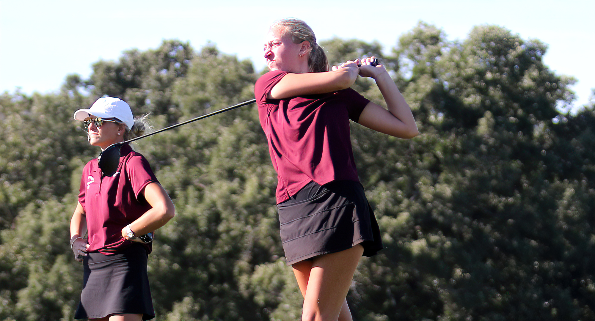 Addicyn Zimmerman carded the best 2-round total of her career and led the Cobbers at the SCU Invite. (Photo courtesy of Don Stoner)