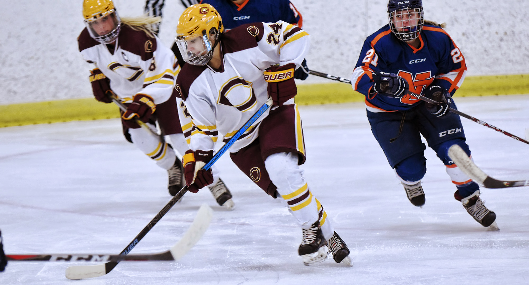 Kaitlyn Page scored the game-winning goal in overtime as Concordia swept Northland.