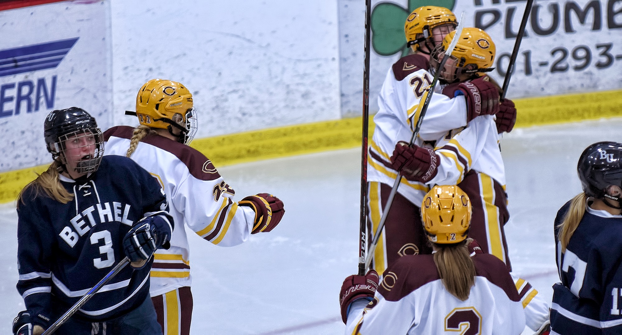 Concordia had seven different players score goals and exploded for a 7-1 win over Bethel in the series opener.