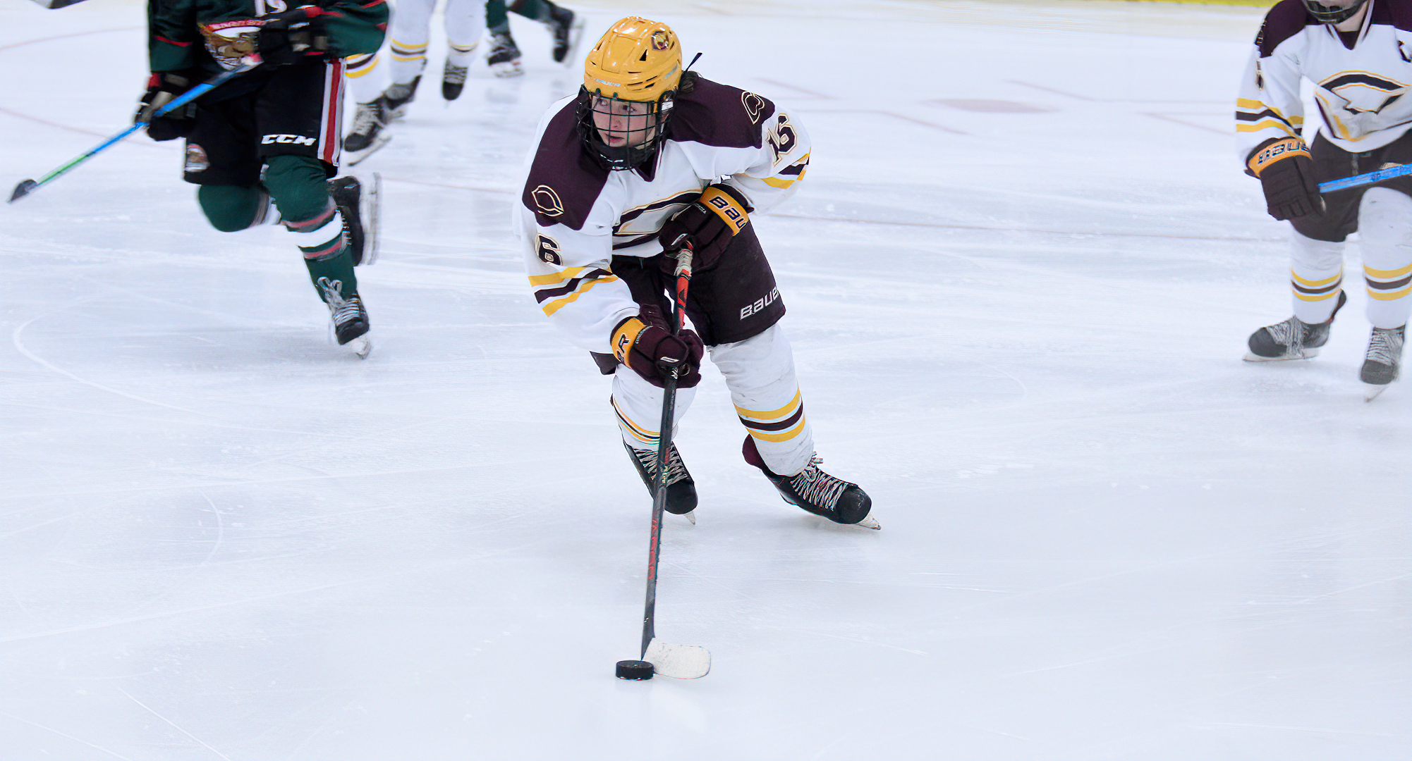 Senior Brenna Mjoness had two goals in the third period and nearly helped the Cobbers come back from a 2-goal deficit at St. Mary's.