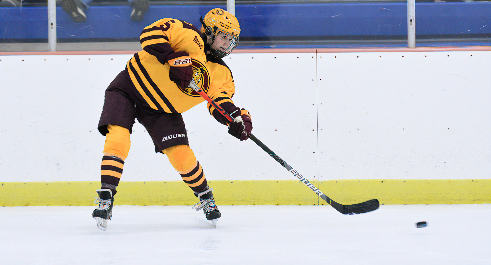 Junior McKenzie Oelkers scored the lone goal for the Cobbers' in the series finale game at St. Mary's.