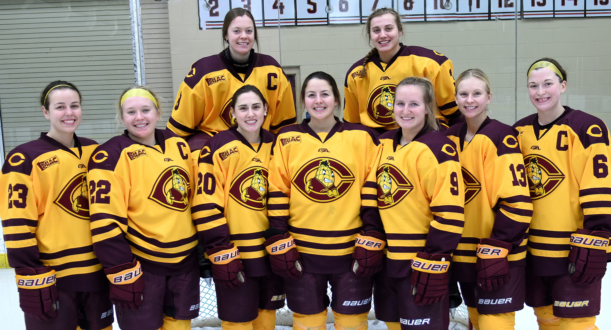 The nine Cobber seniors helped the team post a 2-1 over Hamline in the final regular-season home game of their careers.