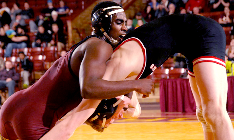 Senior Yonas Gebreab won three matches and placed sixth at 149 at the North Country Open.