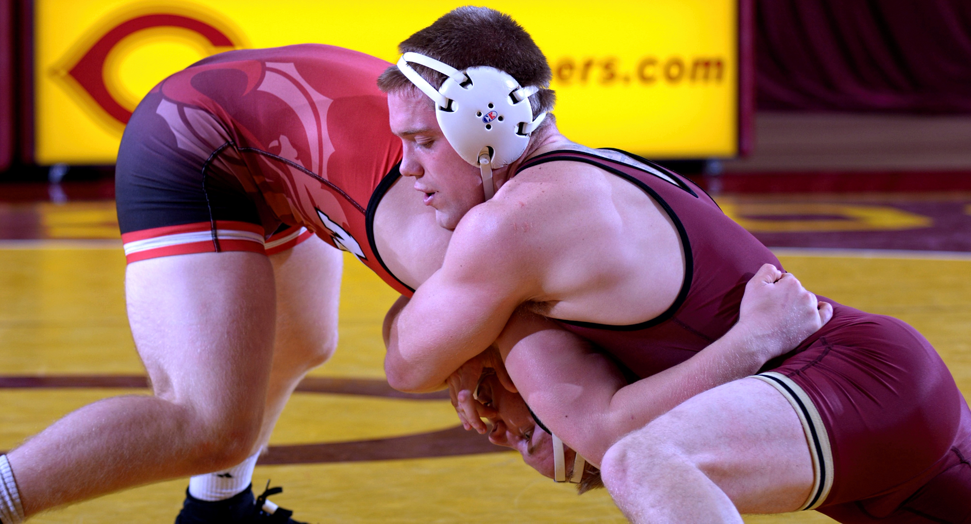 No.9-ranked Ricky Briggs was one of four Cobbers to score a bonus point win in the team's win over Univ. of Mary.