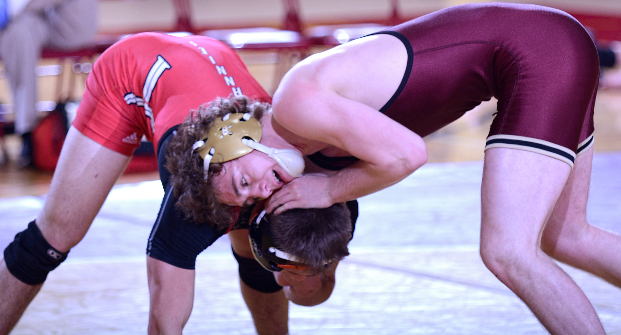 Sophomore Ty Johnson scored a pin fall in his match at 149 to help Concordia beat St. John's 33-13.