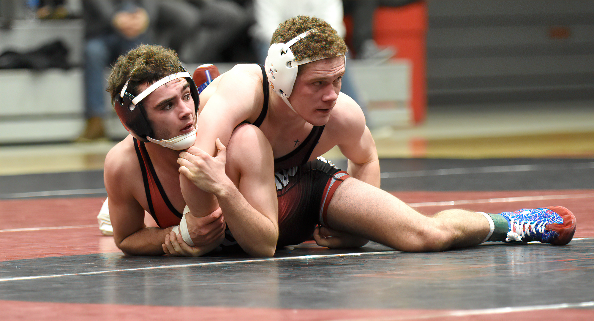 Senior Jacob Prunty earned one of the two Cobber wins in their dual meet at Northern State. Prunty posted a 3-2 decision at 141.