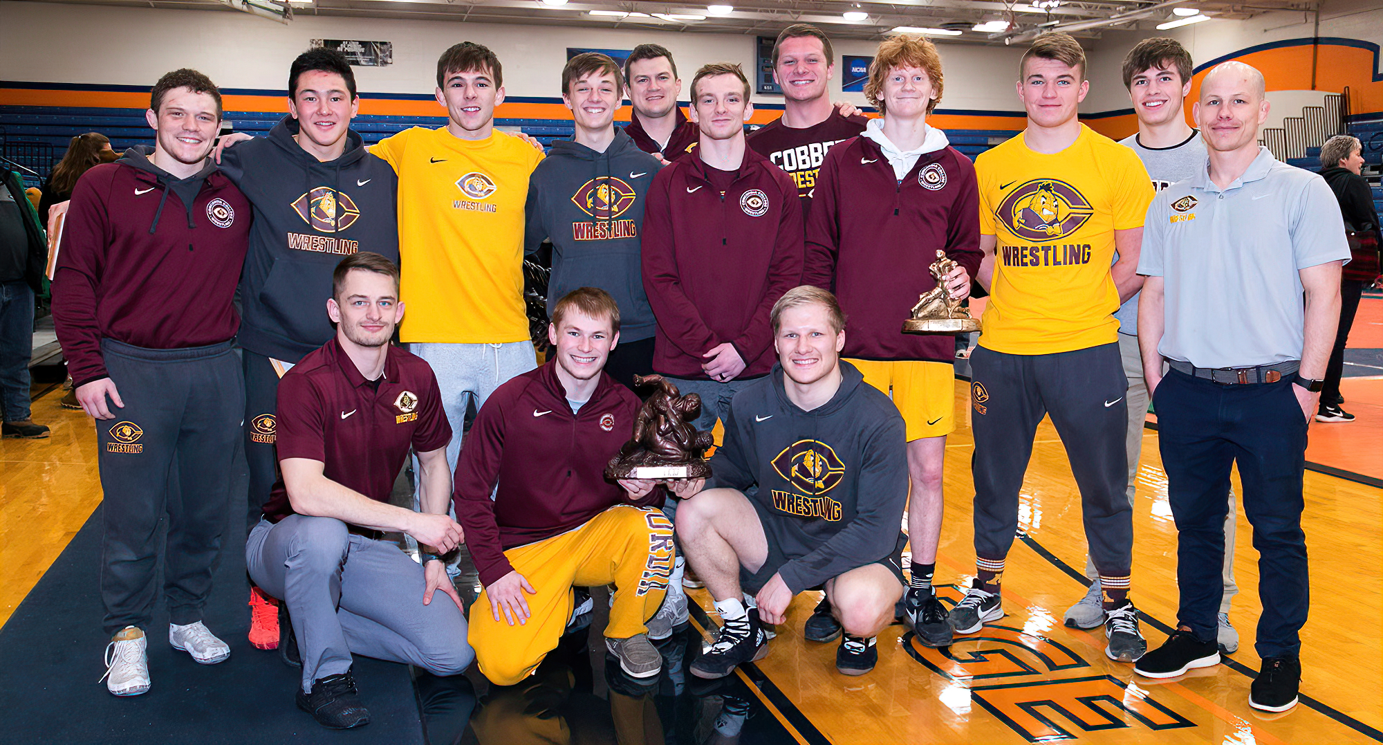 Concordia had six wrestlers finish in the Top 6 and placed third as a team at the prestigious Pete Wilson Invite. (Photo courtesy of Wheaton SID)