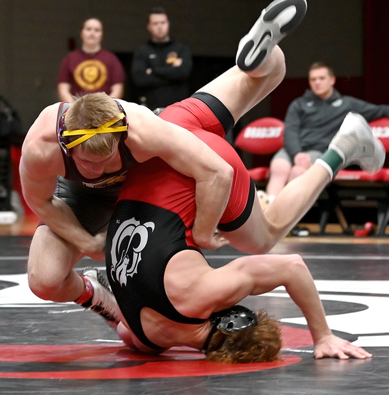Thumbnail photo for the Wrestling at MSU Moorhead - Feb. 9, 2024 gallery