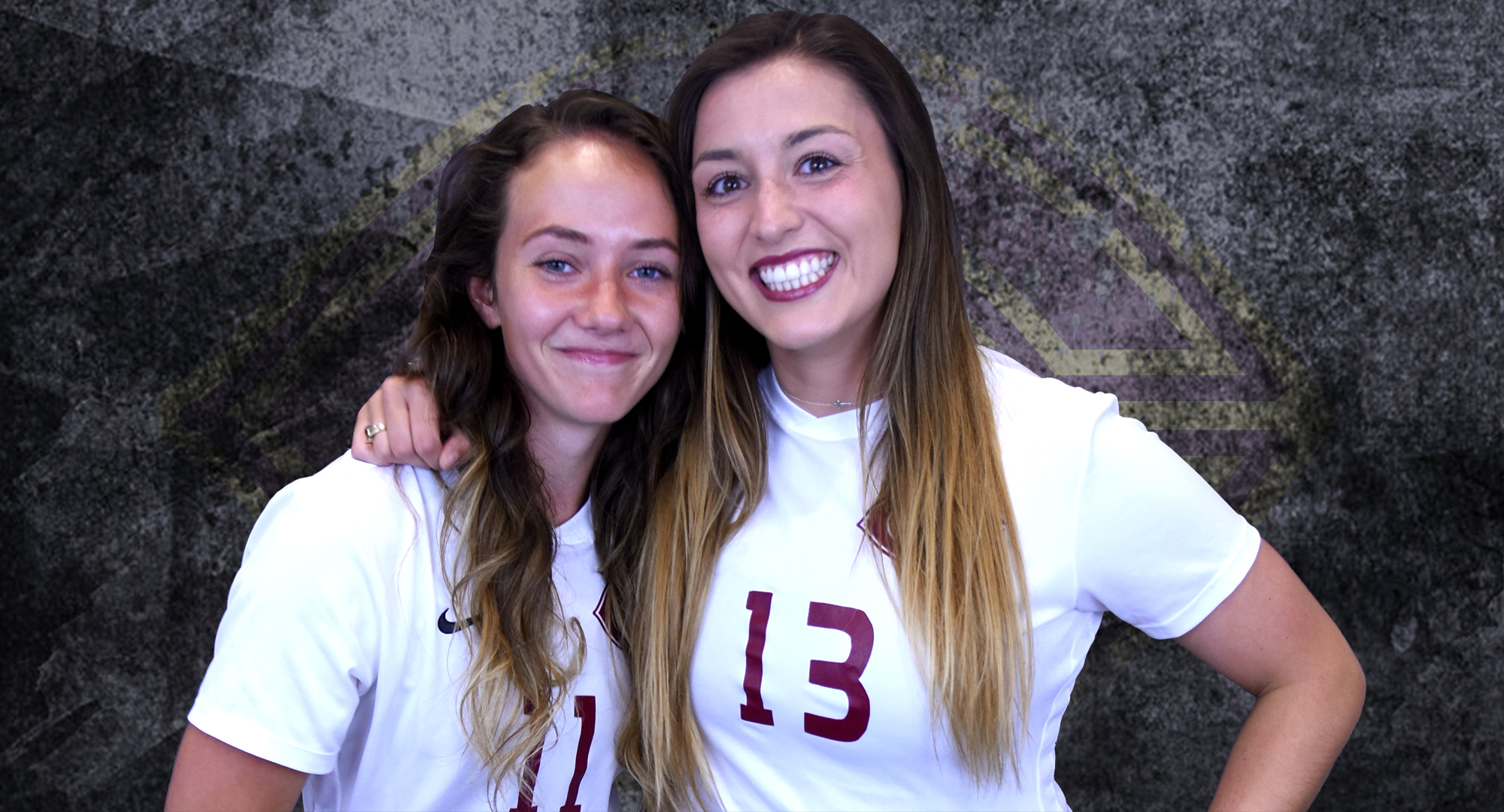 Karsen Granning (L) and Kalli Baarstad scored the goals in the Cobbers' 2-1 win at Wis.-River Falls.