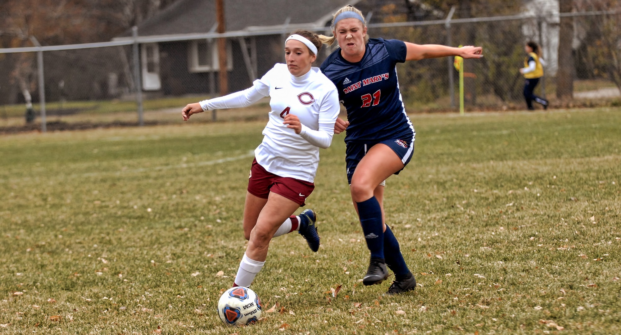 Hannah Sandin and the rest of the Cobbers battled St. Mary's in a double overtime thriller.