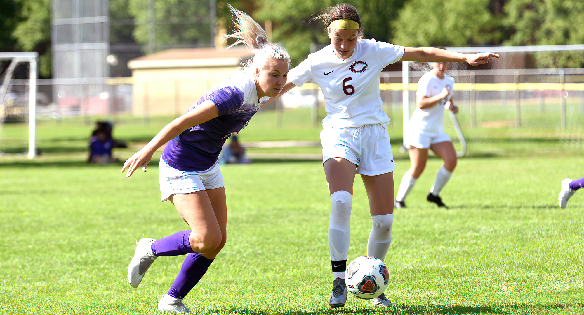 Sammy Holmberg scored the lone goal for the Cobbers in their game at Carleton. She now has five goals this year which is tied for fourth in the MIAC.