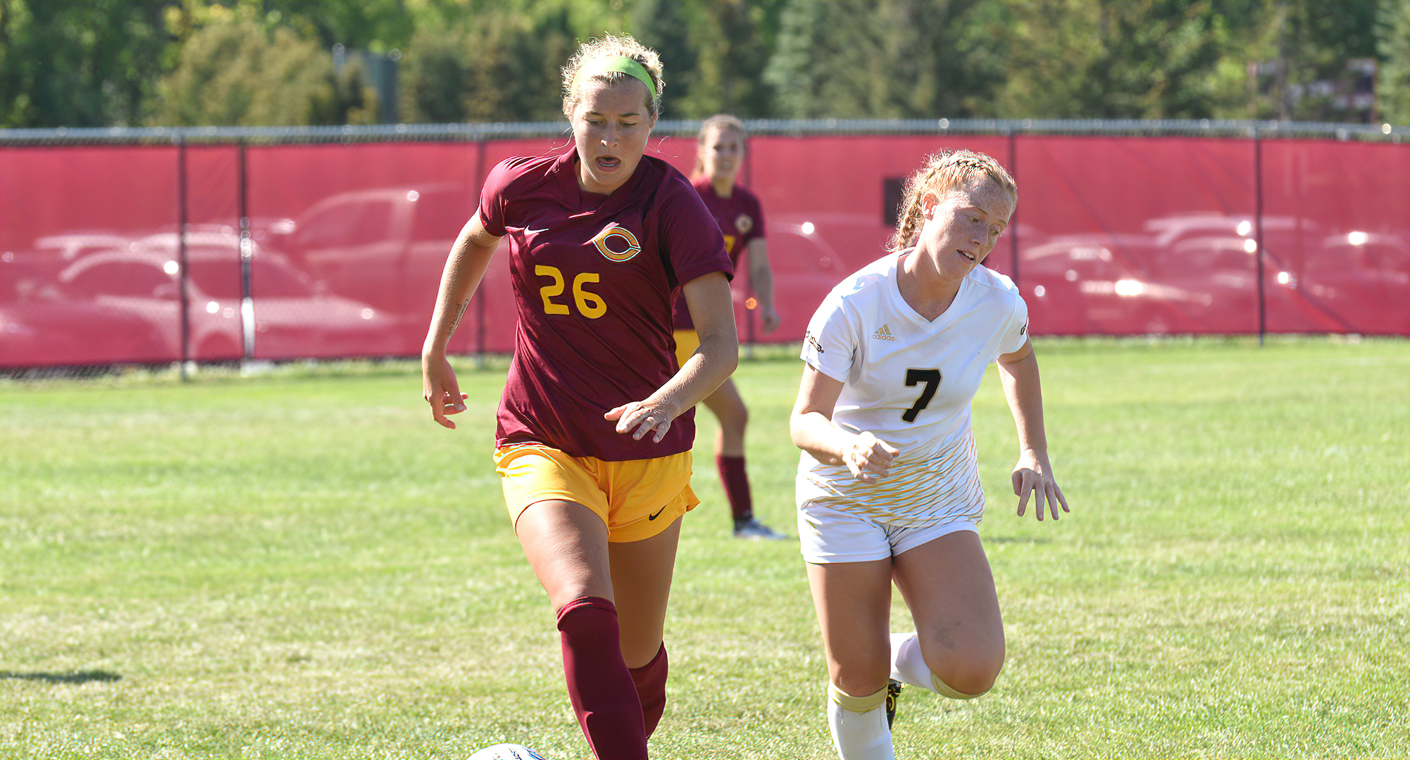 Junior Sophia Robinson scored her second goal of the season in the Cobbers' game at Augsburg.