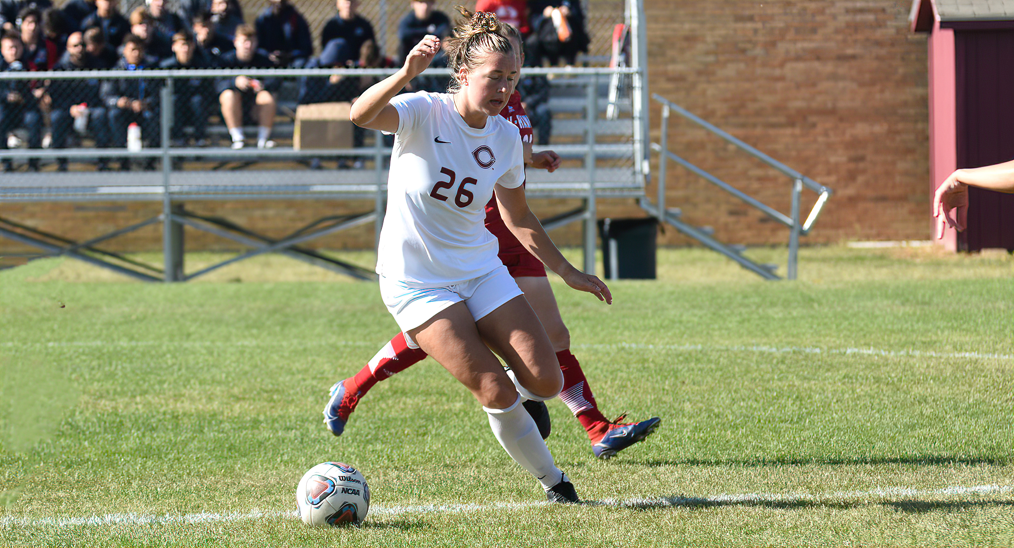 Senior Sophia Robinson led Concordia with a pair of shots in the Cobbers' game at St. Olaf.