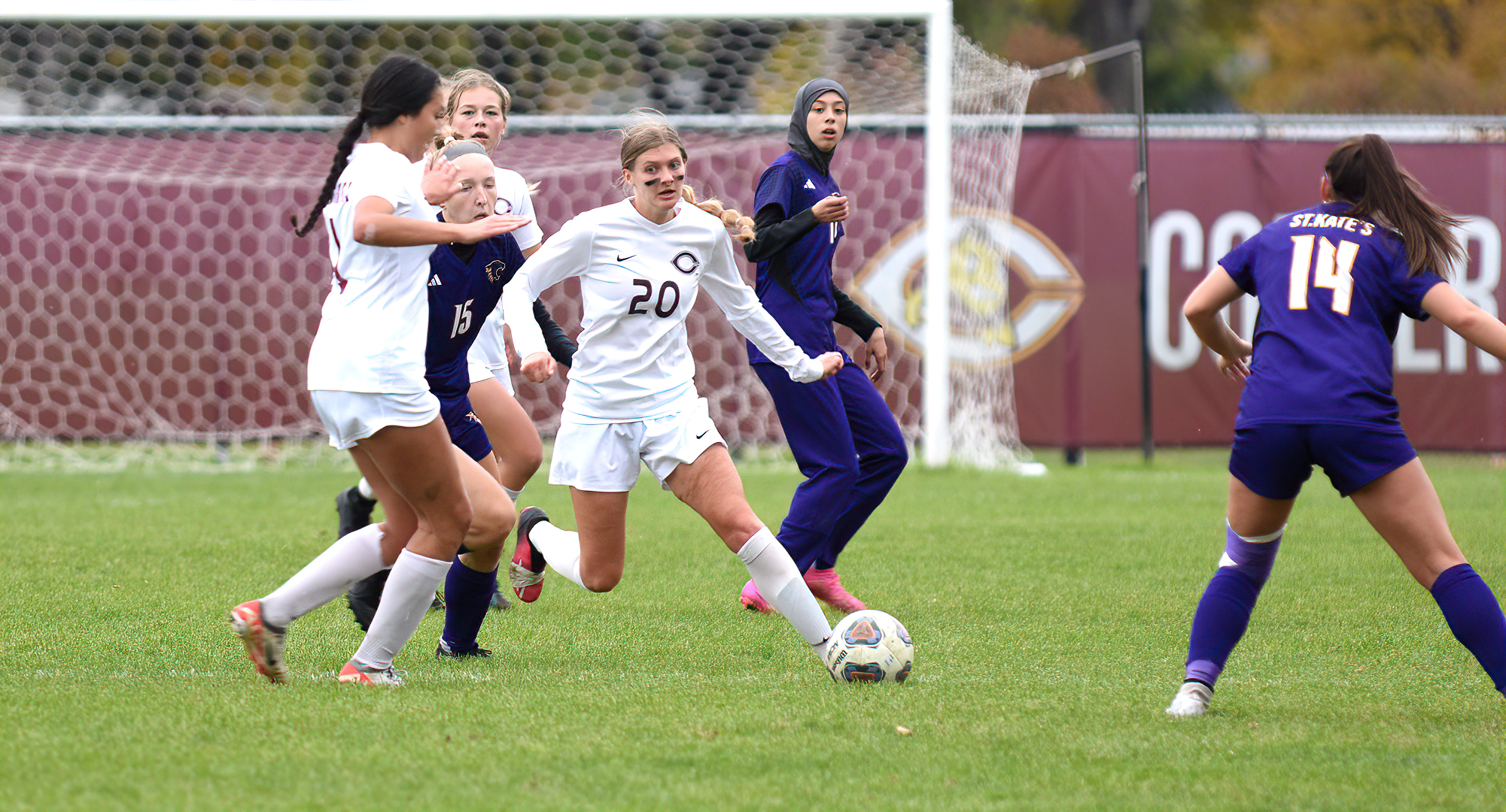 Concordia fell 3-0 at regionally-ranked St. Catherine but remains in the Top 6 of the MIAC in the race for the postseason.