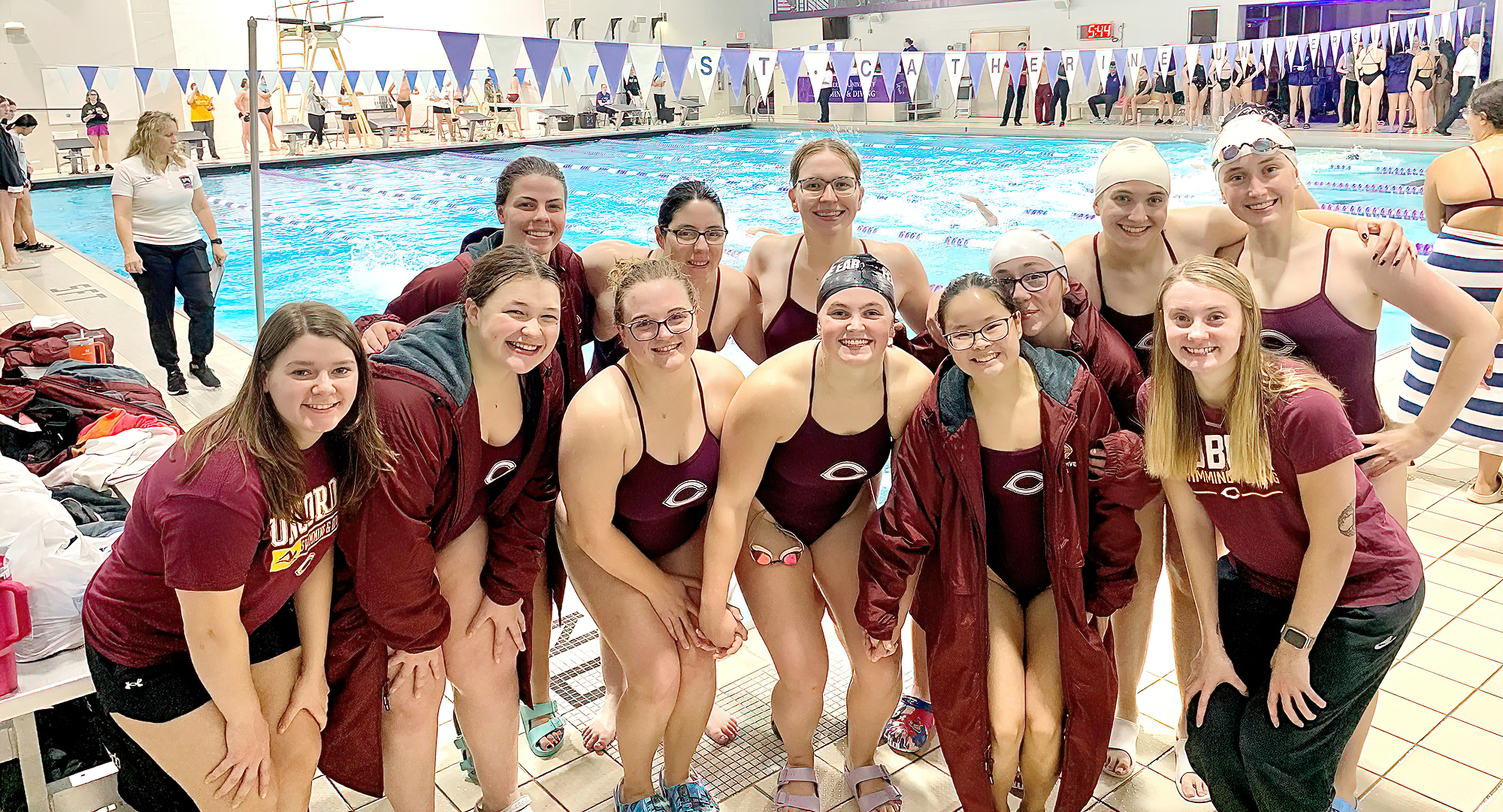 Concordia finished third at the St. Kate's Pentathlon. CC had five athletes swim in all five events and Kiernan Darling won the 1-meter event.