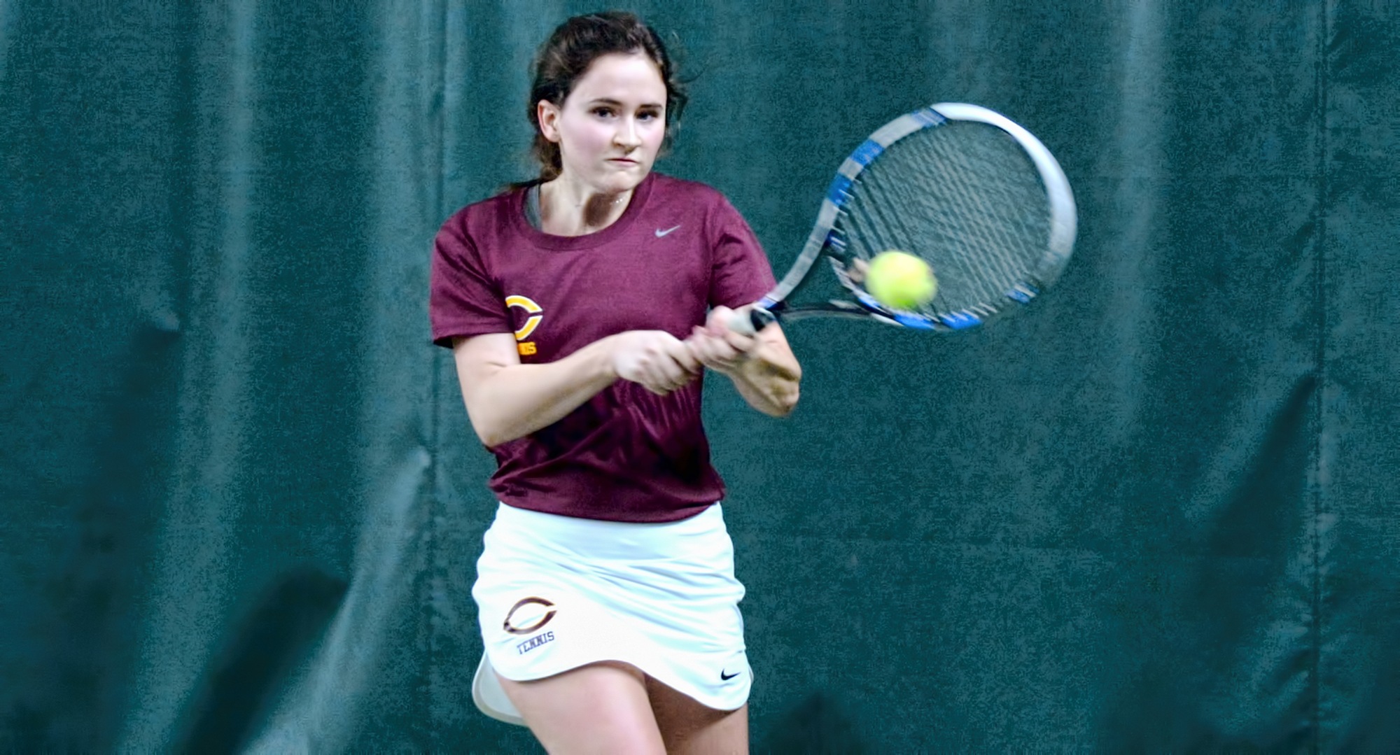 Freshman Ivy Mattson won games in both her sets against NCAA Division II opponent St. Cloud State.