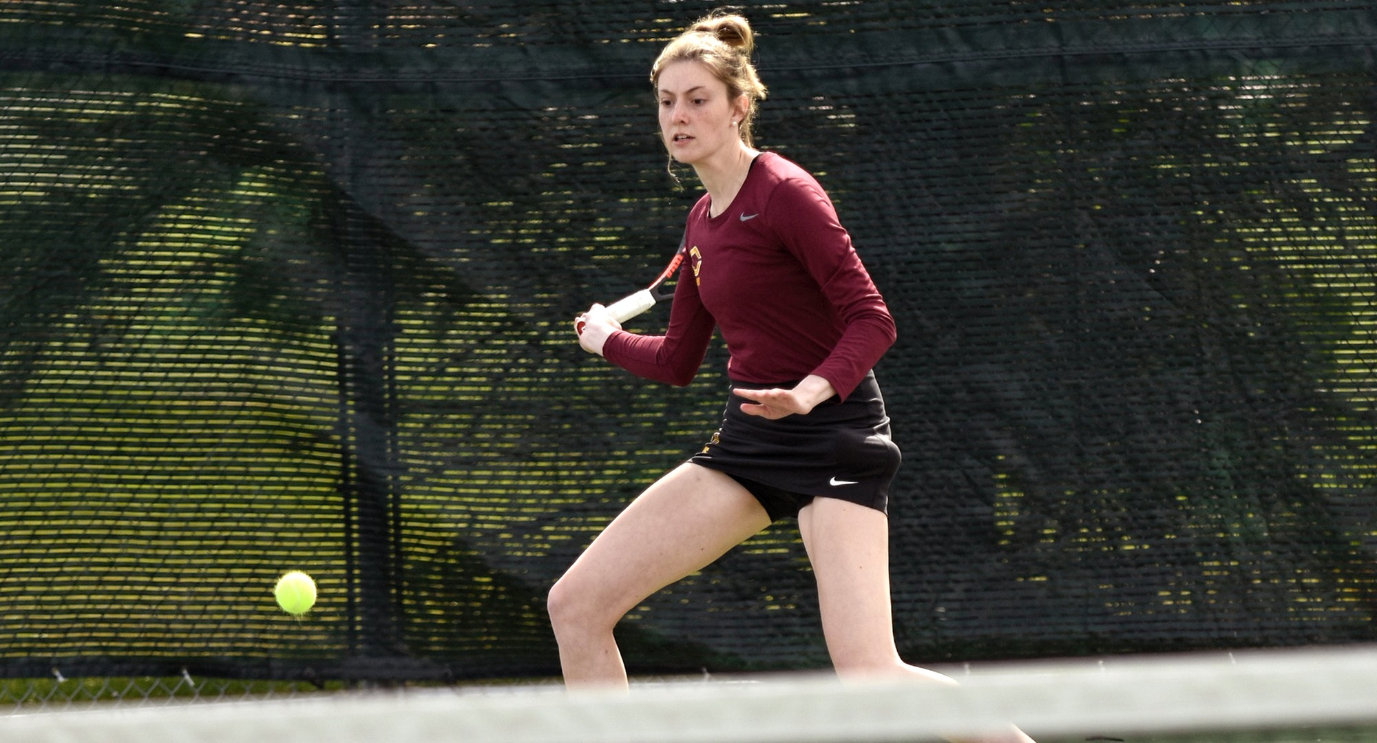Junior Jenna Forknell lost her first set in singles play in Florida but then rallied to win in the super tie-breaker.