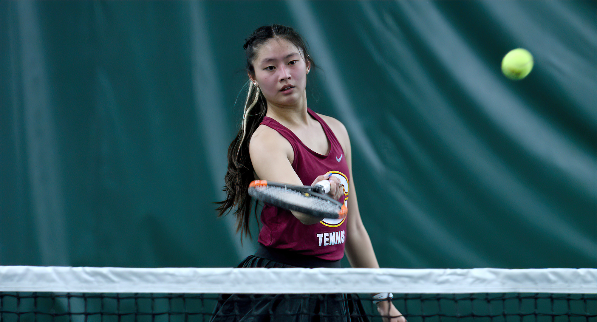 Junior Emily Savageau paired with Mary Skorich to win both of their doubles matches and help the Cobbers post wins over Houghton and Adrian.