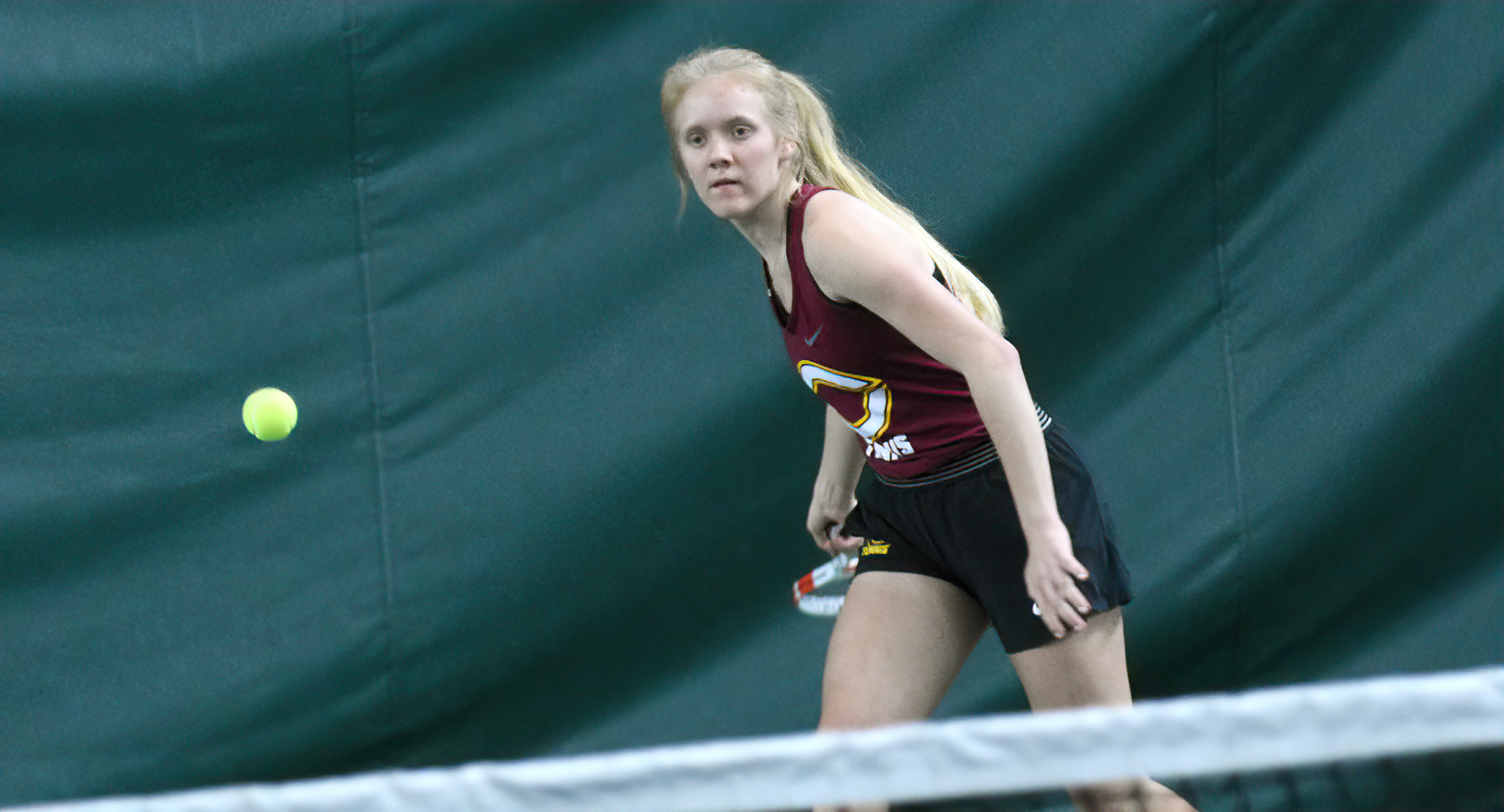 Erin Borchard won both her doubles and singles matches against unbeaten St. Kate's. She is now 5-1 in singles and 2-0 in doubles in 2022.