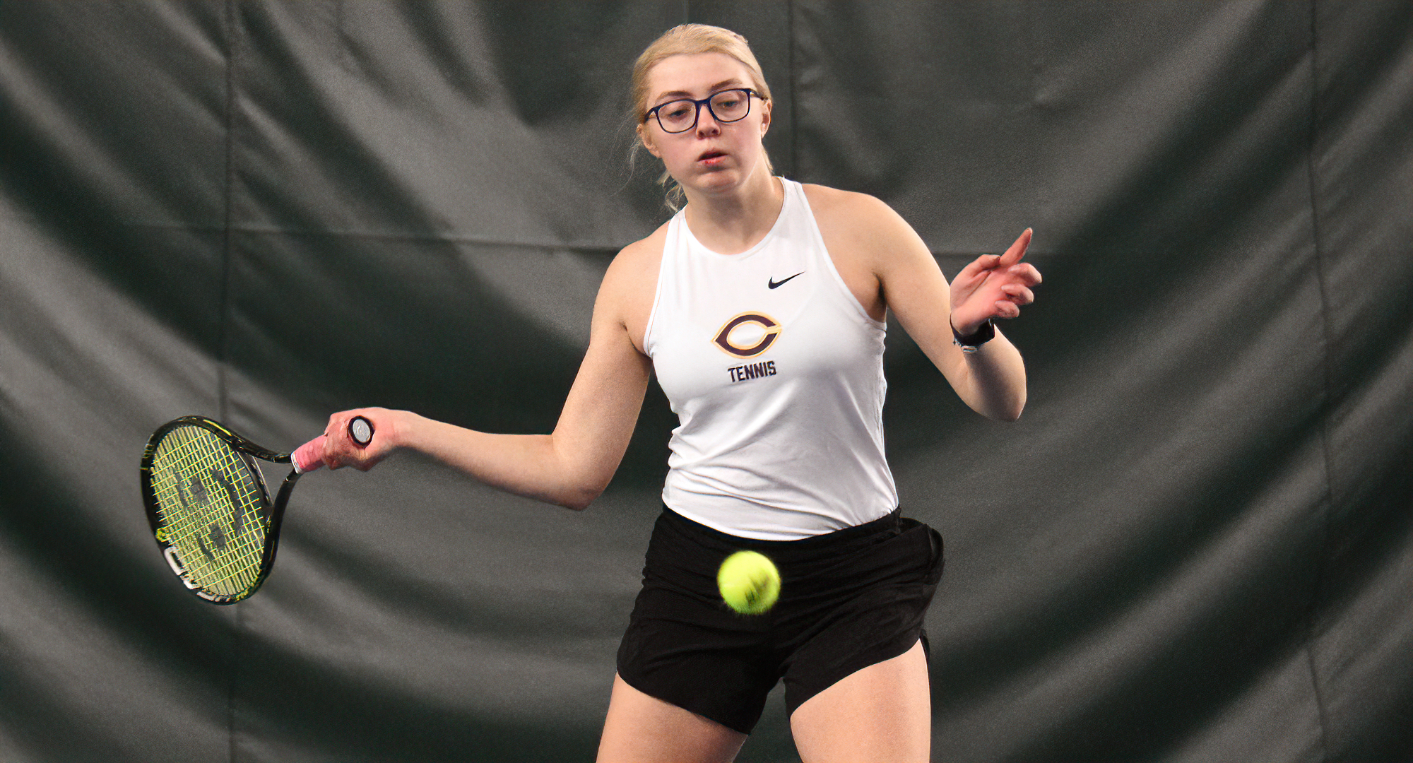 Sophomore Lizzie Allan won both her singles matches to help Concordia beat California (Pa.) 4-3. Allan is now 8-5 in singles play this year.
